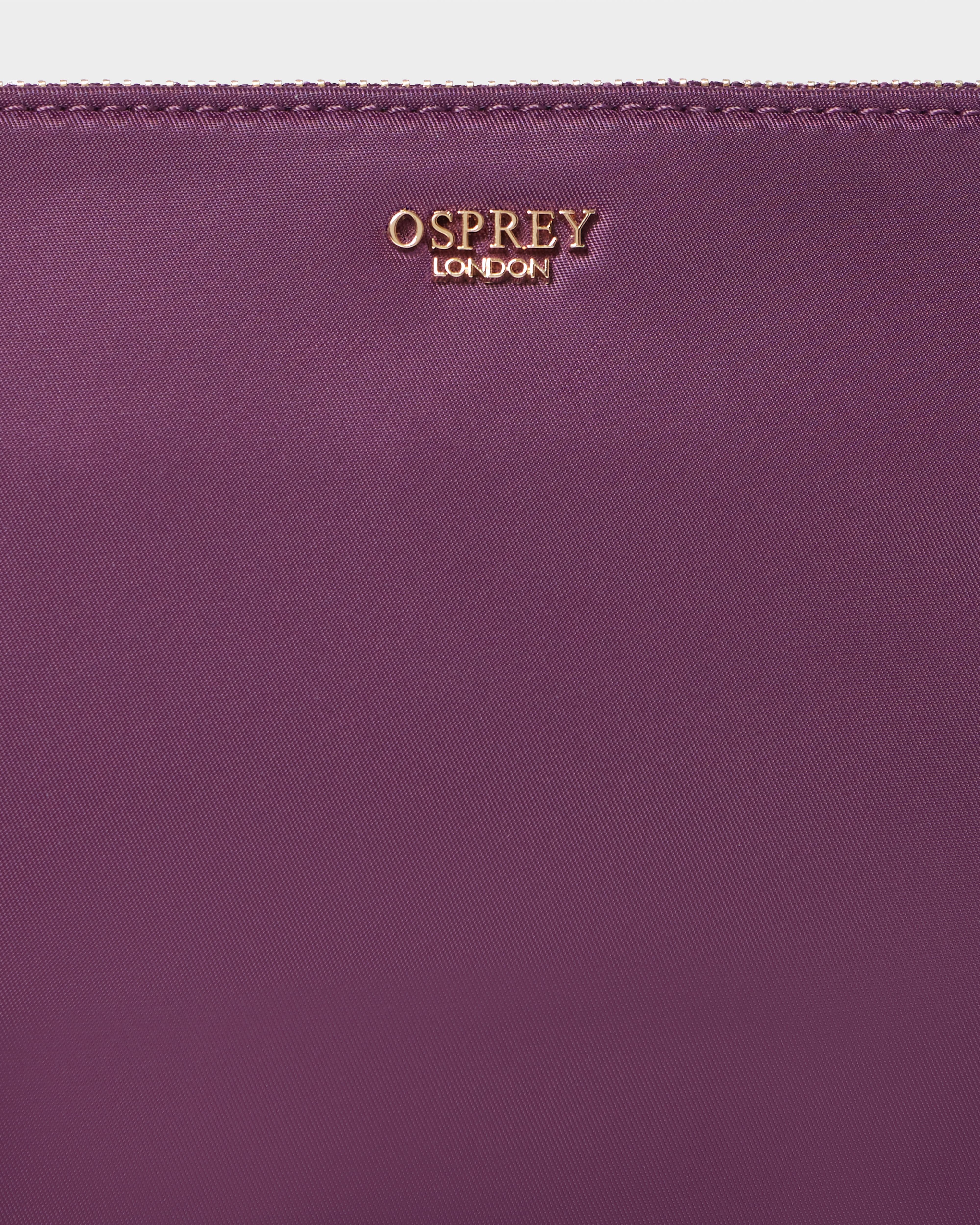 Image number 5 of The Voyage Small Nylon Crossbody in Aubergine