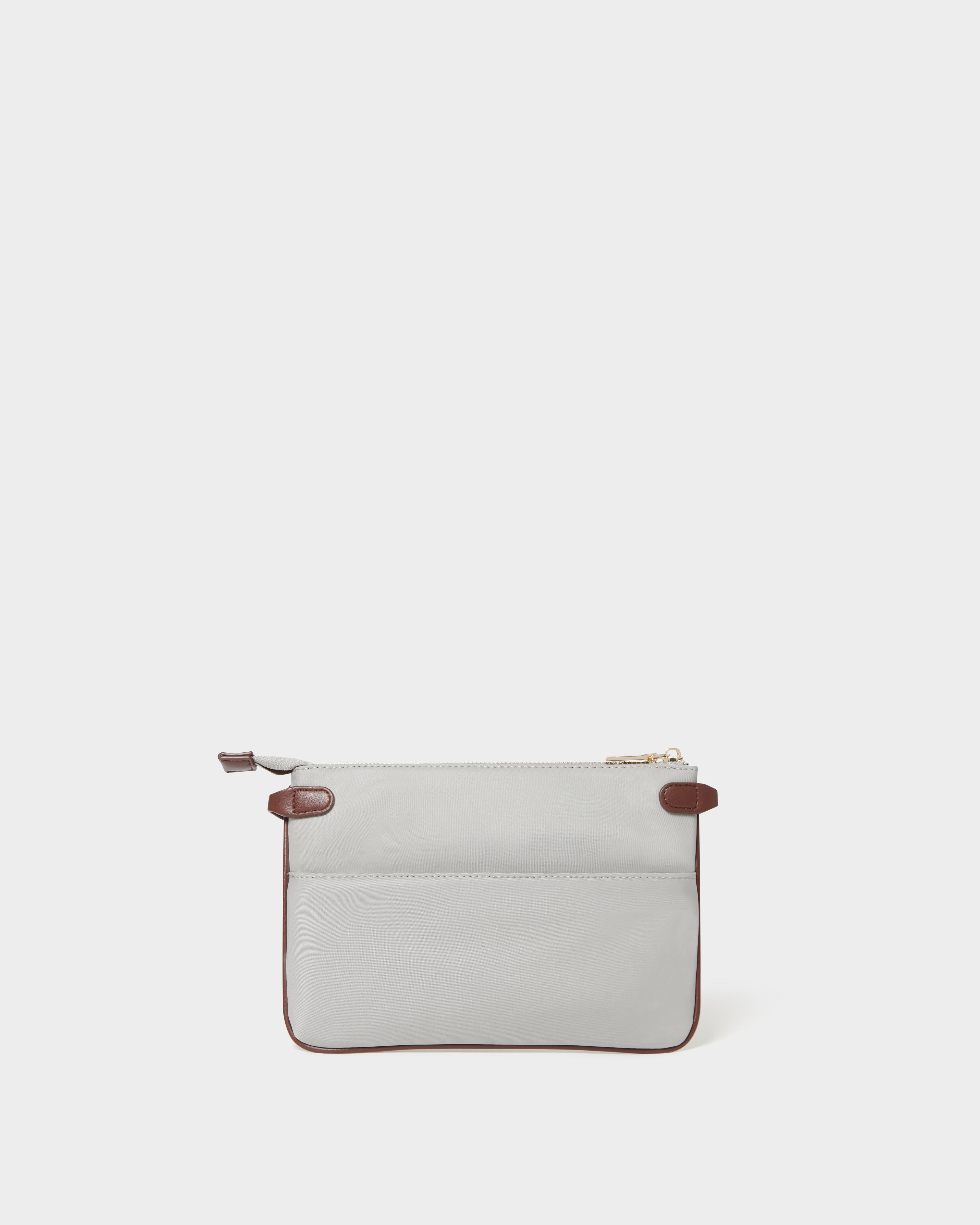 Image number 4 of The Voyage Small Nylon Crossbody in Silver Grey