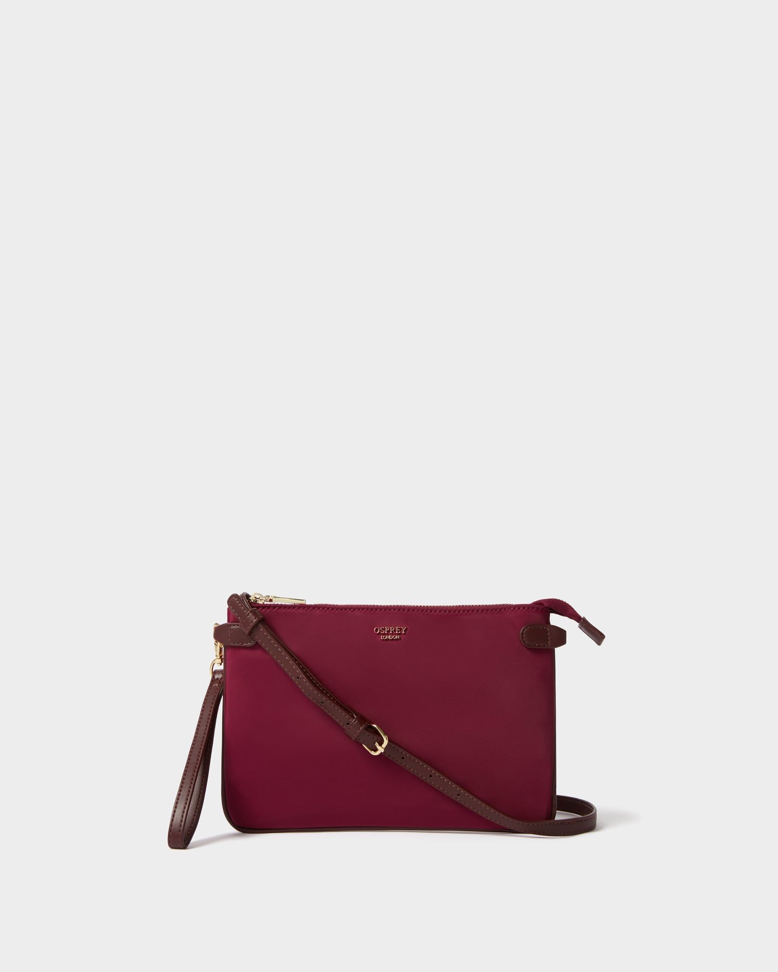 Image number 1 of The Voyage Nylon Small Crossbody in Bordeaux