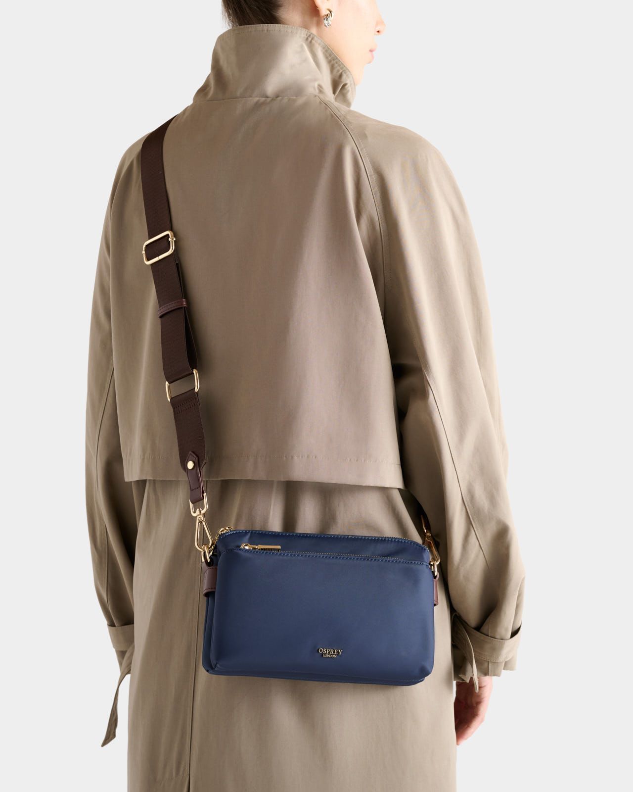 Image number 1 of The Voyage Nylon Crossbody Bag in Navy