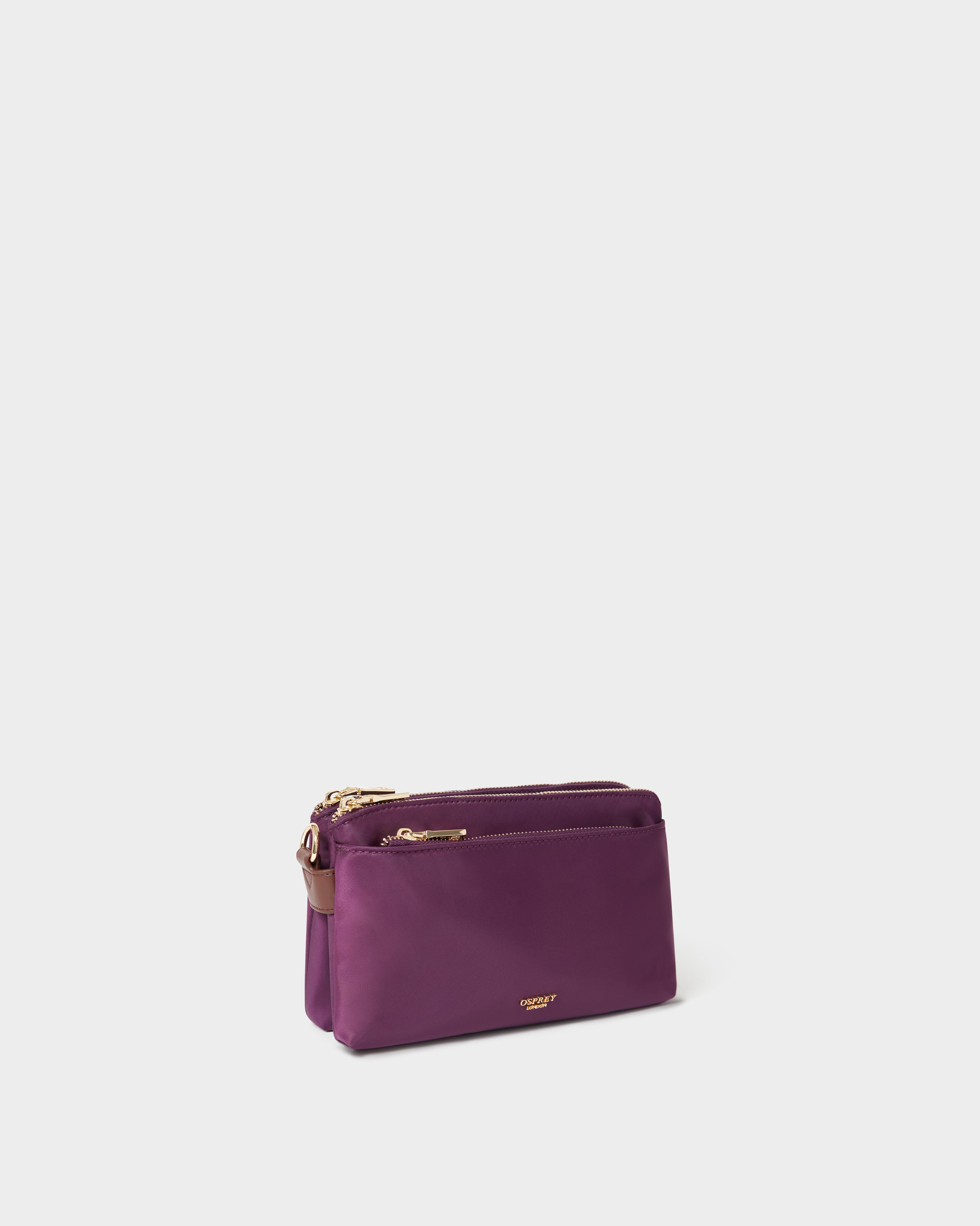 Image number 2 of The Voyage Nylon Crossbody in Aubergine