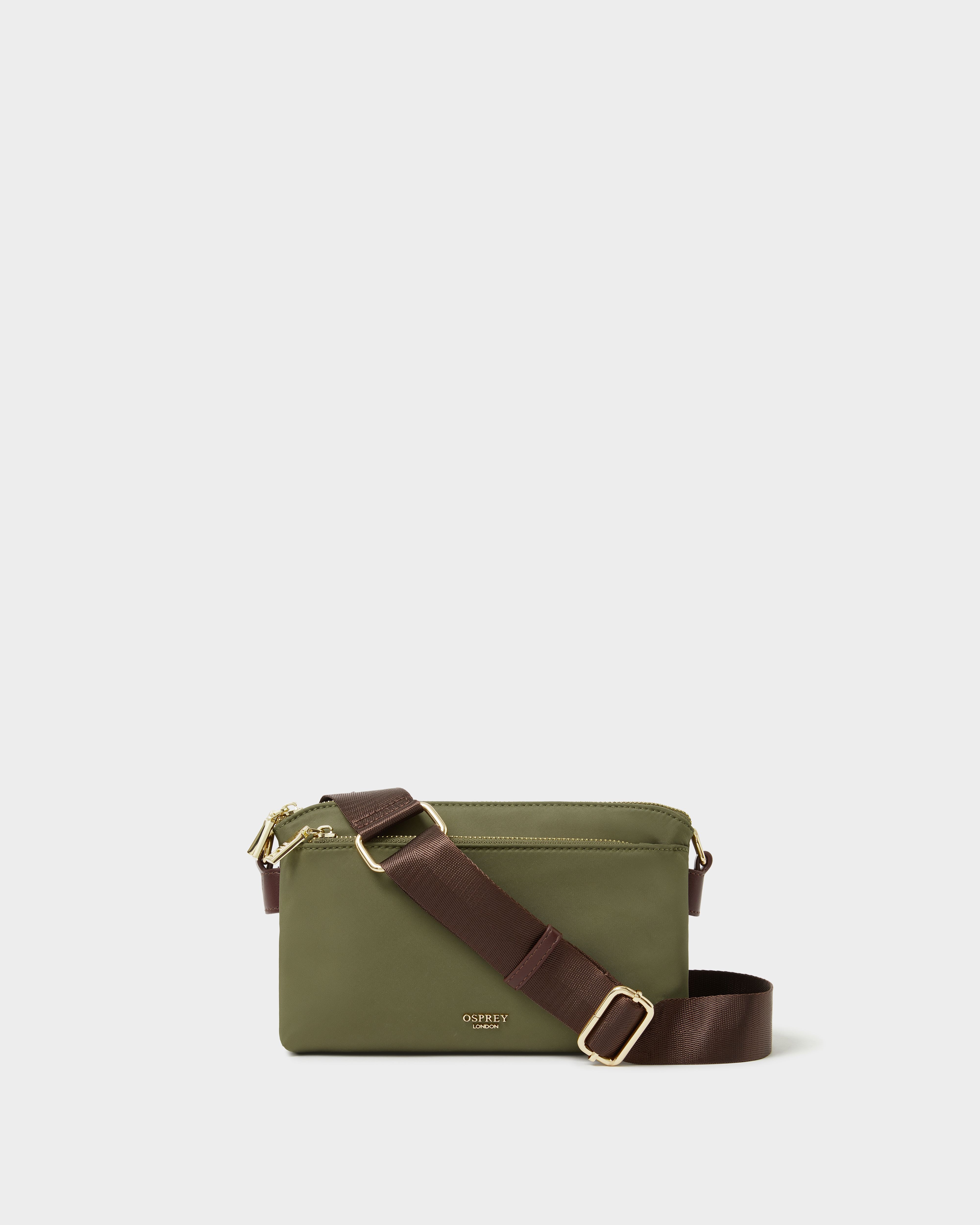 Image number 1 of The Voyage Nylon Crossbody in Khaki