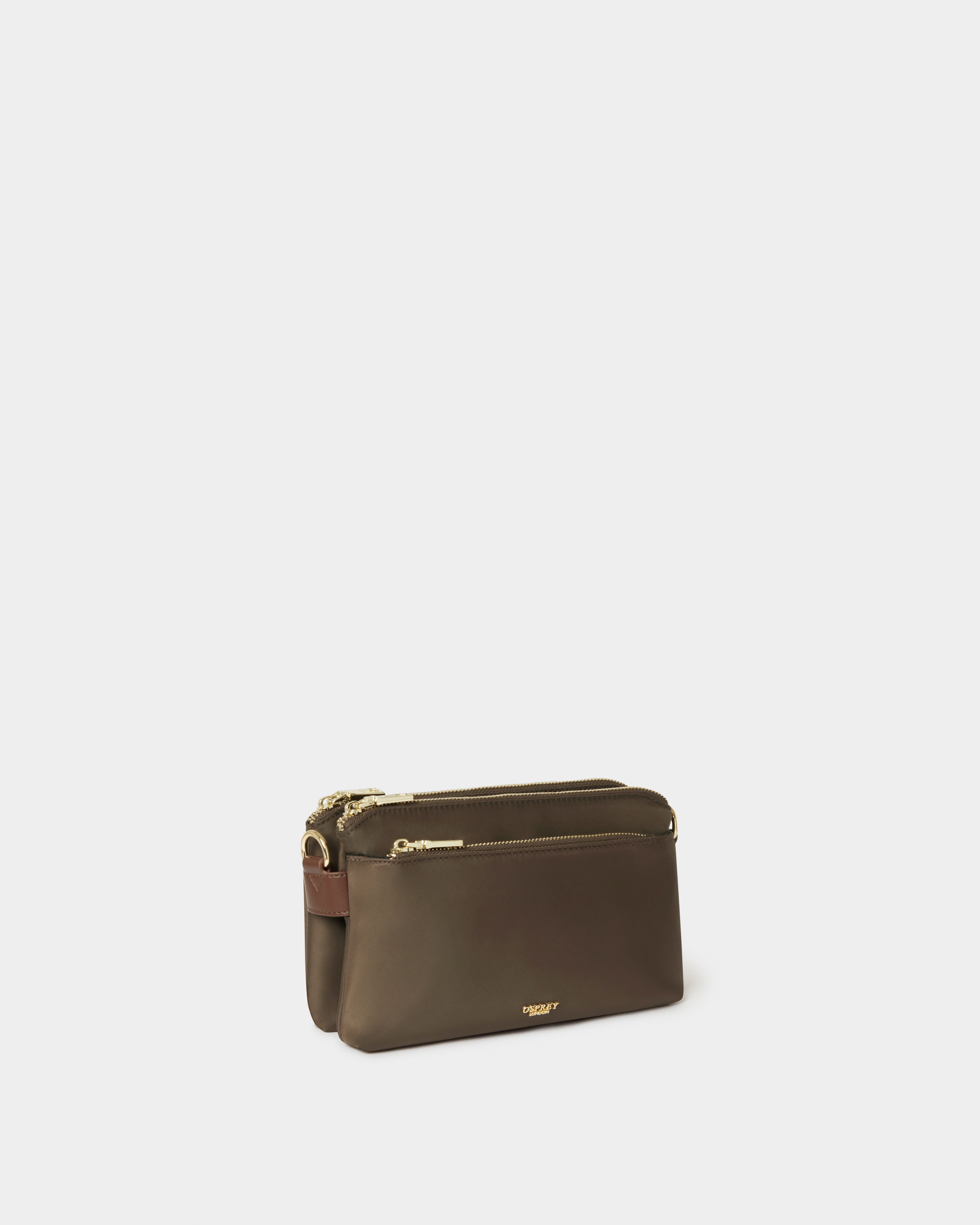 Image number 2 of The Voyage Nylon Crossbody in Chocolate