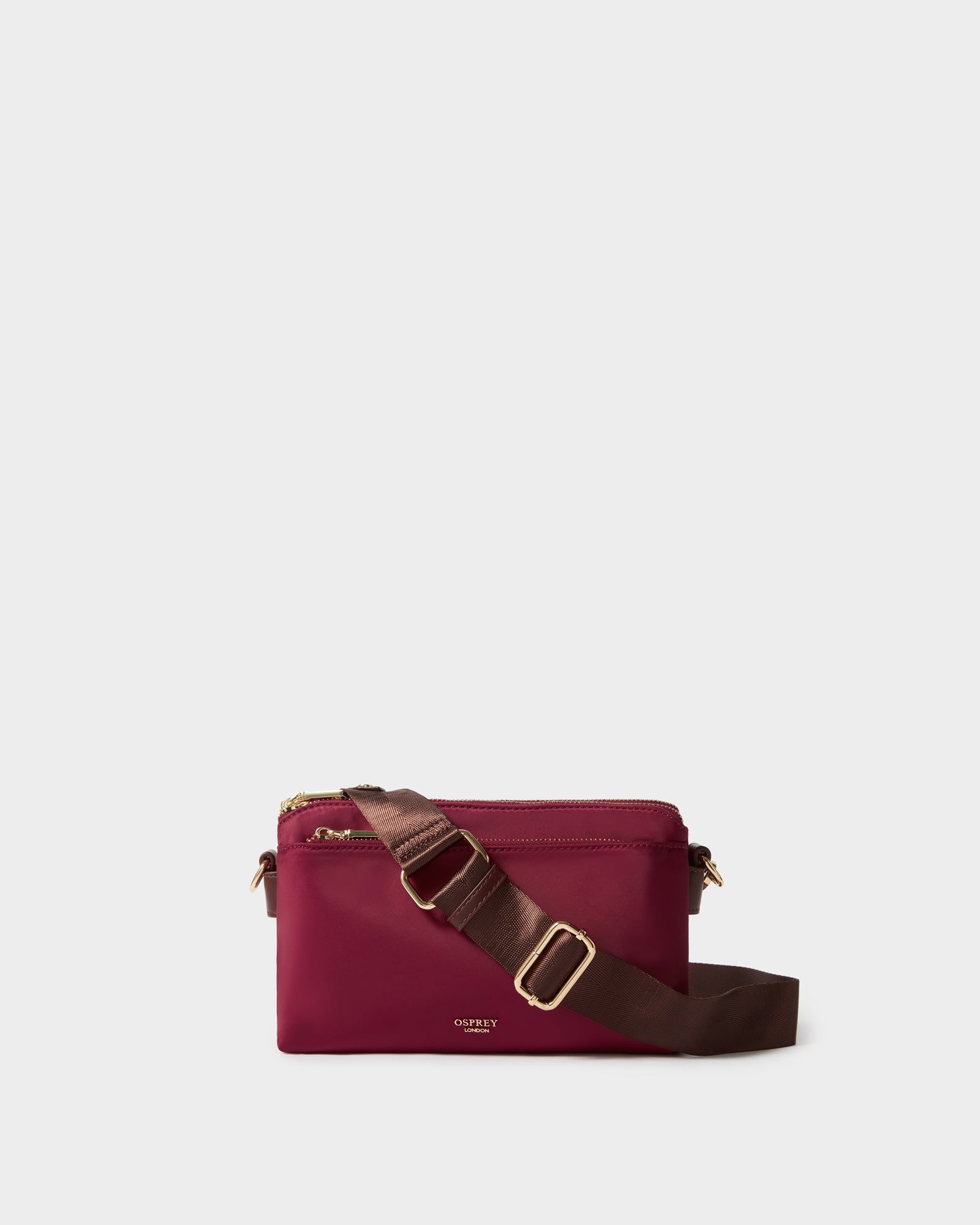 Image number 1 of The Voyage Nylon Crossbody in Bordeaux