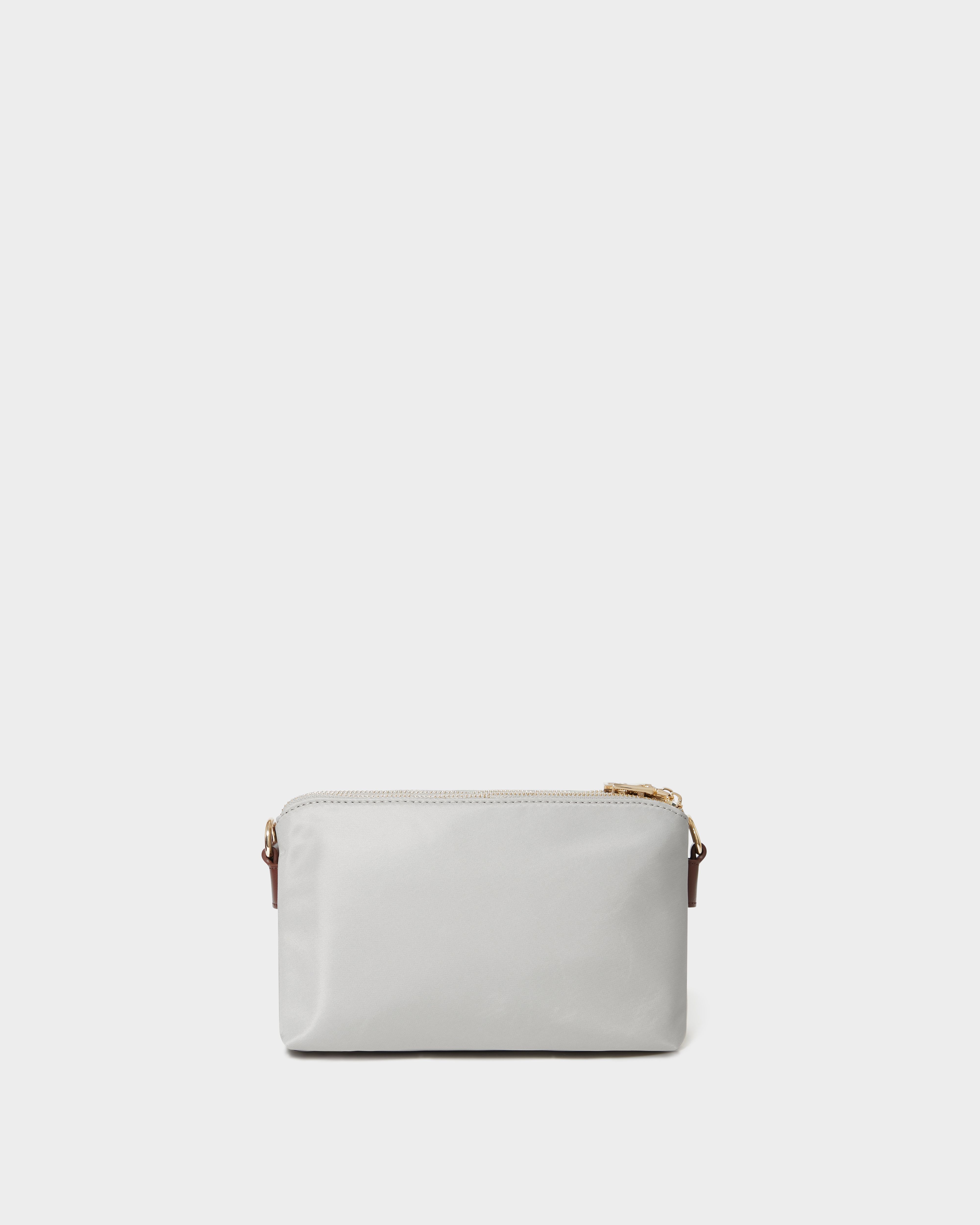 Image number 4 of The Voyage Nylon Crossbody in Silver Grey