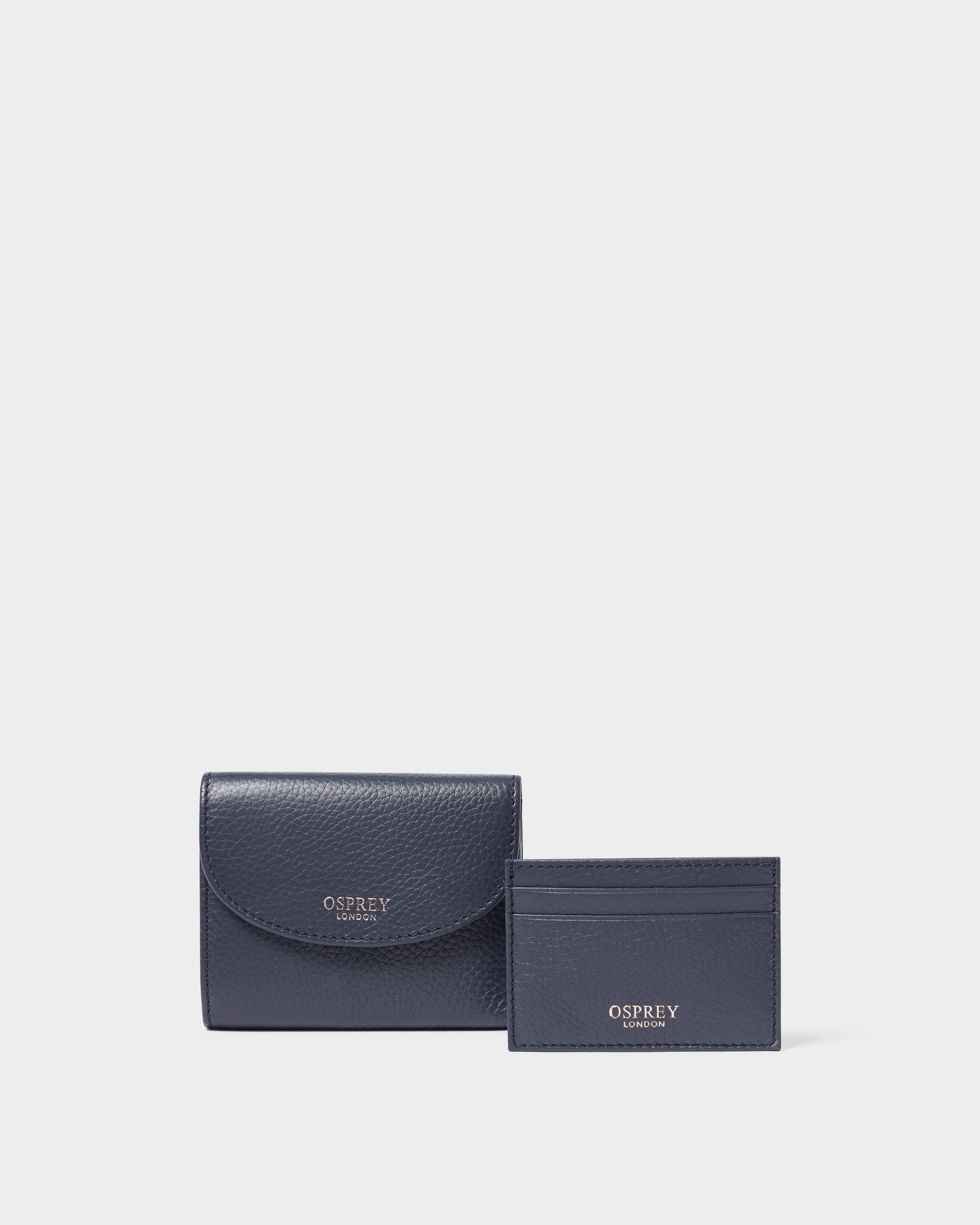 Image number 3 of The Tilly Leather Purse Gift Set in Navy