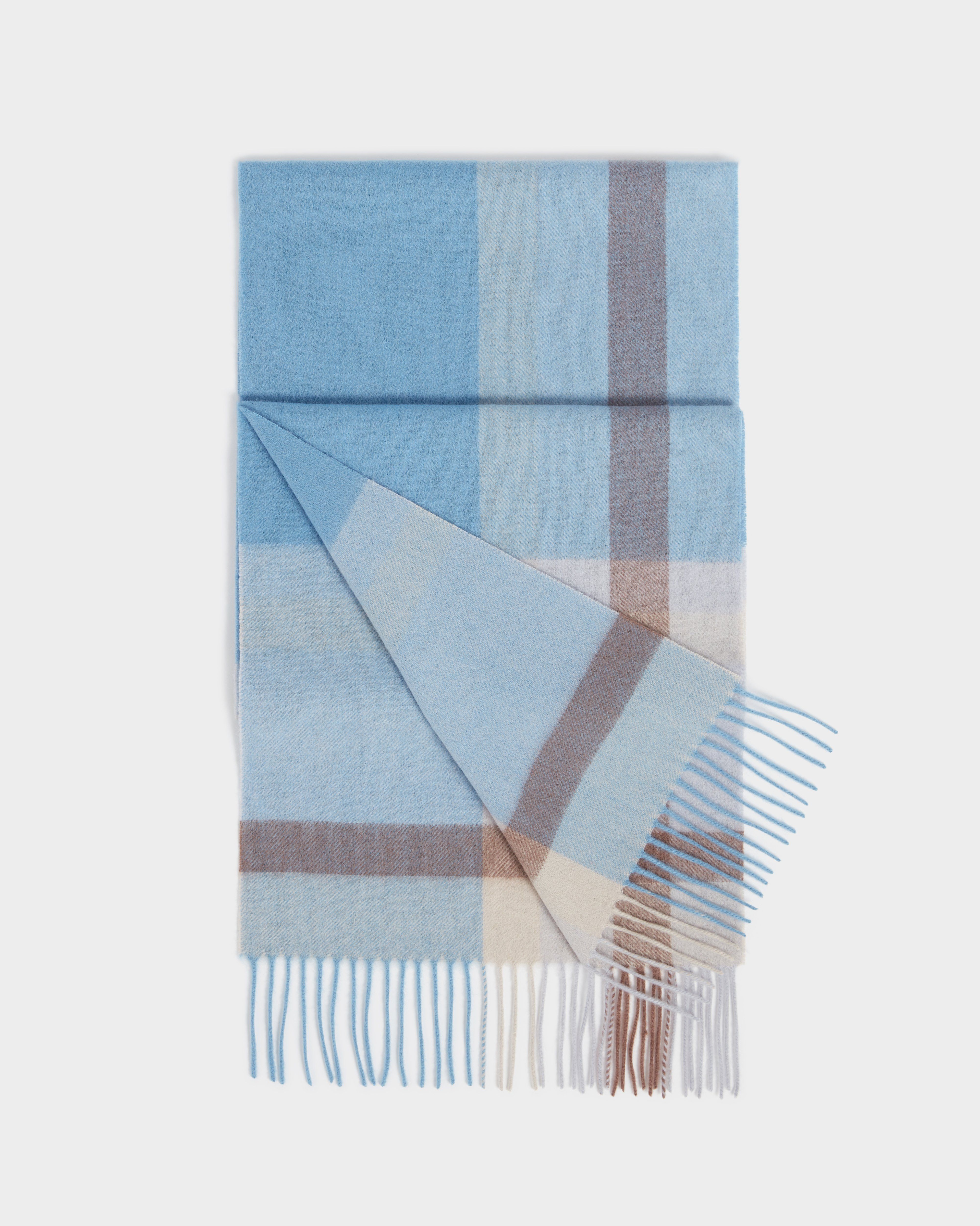 The Skye Cashmere Scarf in Blue