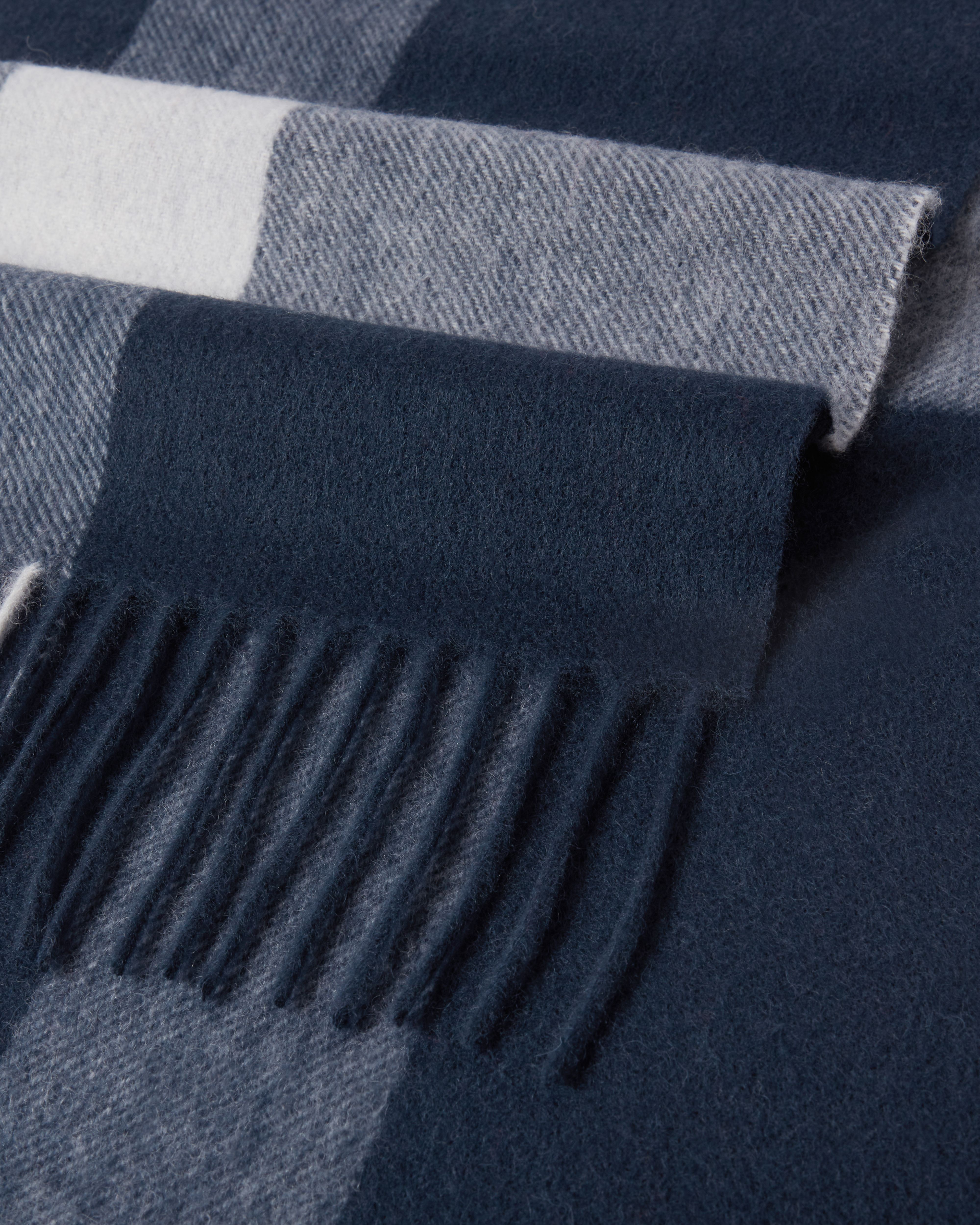 Image number 4 of The Skye Cashmere Scarf in Blue Multi