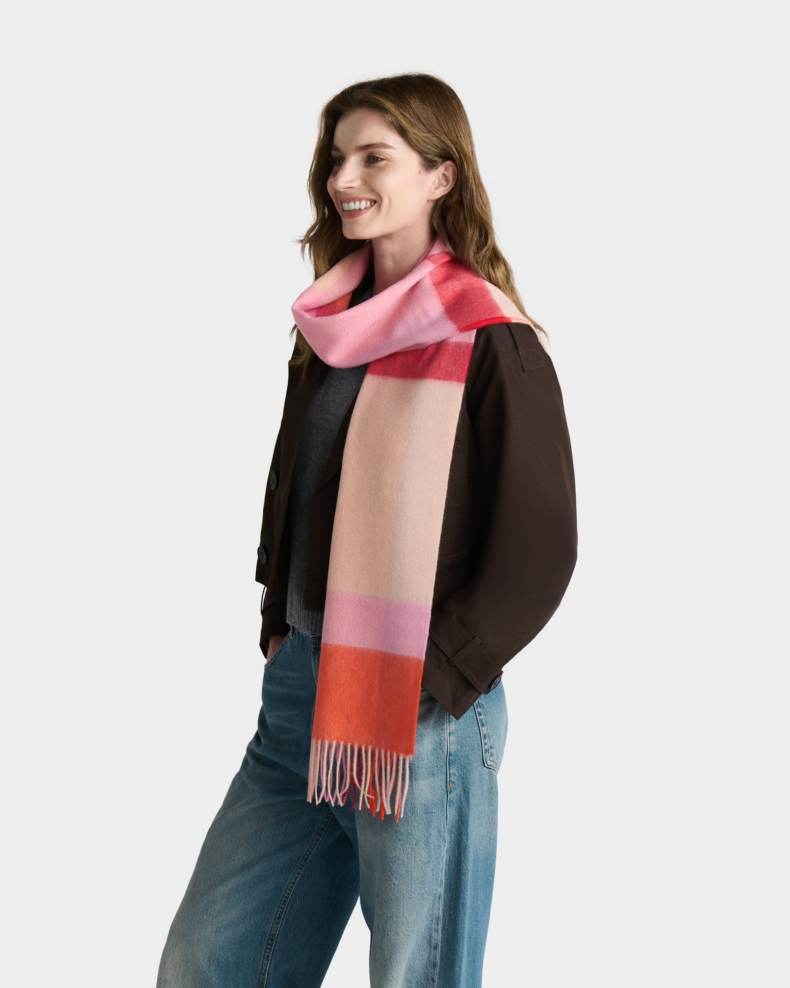 Image number 1 of The Skye Cashmere Scarf in Brights