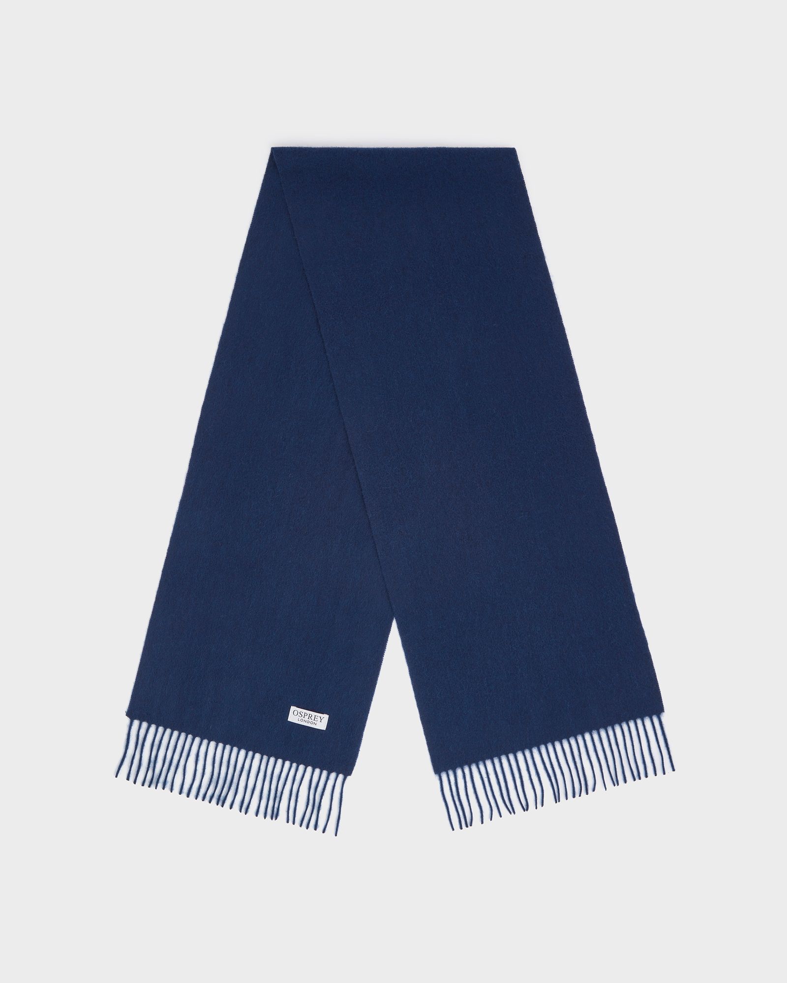 Image number 6 of The Skye Cashmere Scarf in Navy