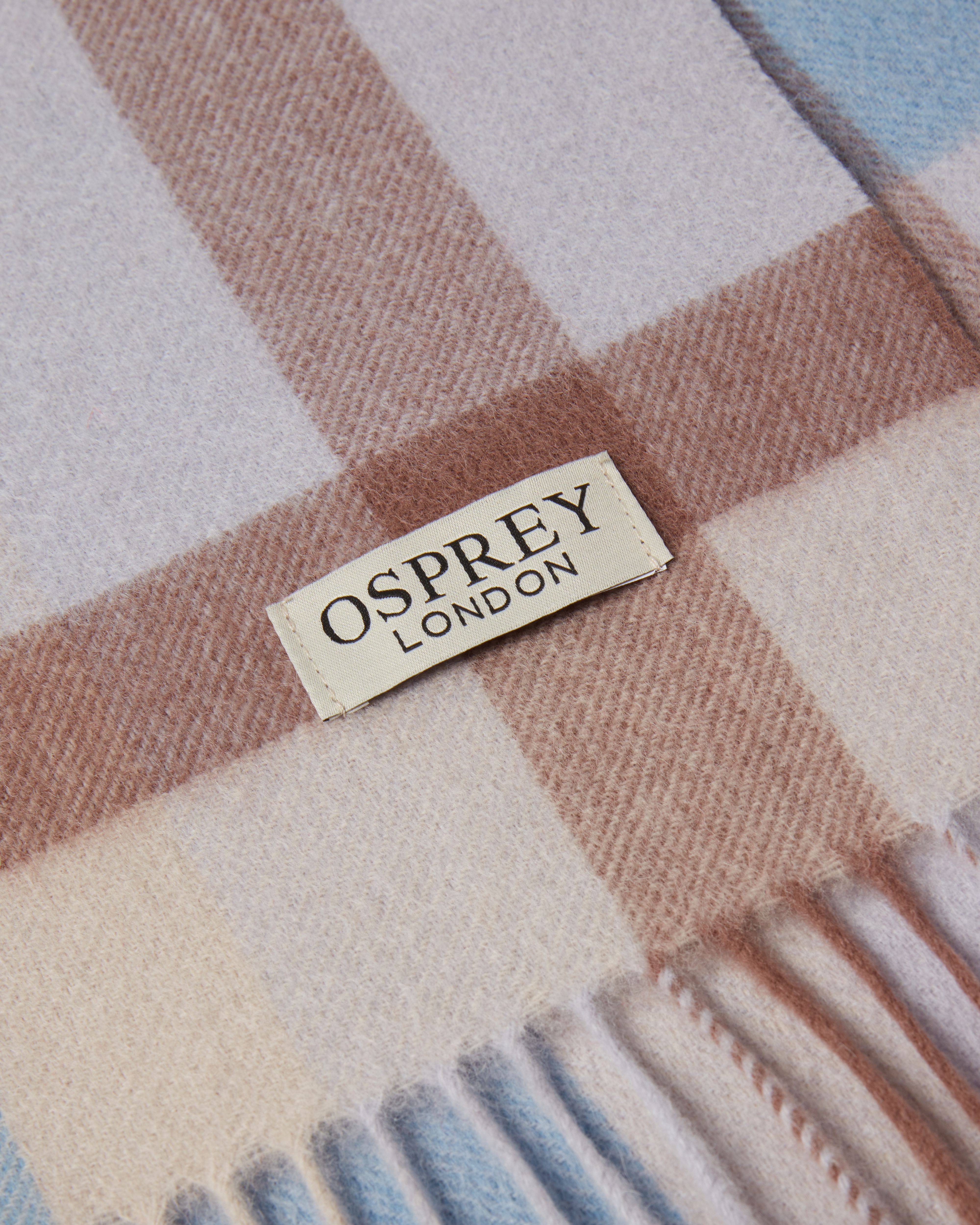 Image number 5 of The Skye Cashmere Scarf in Blue