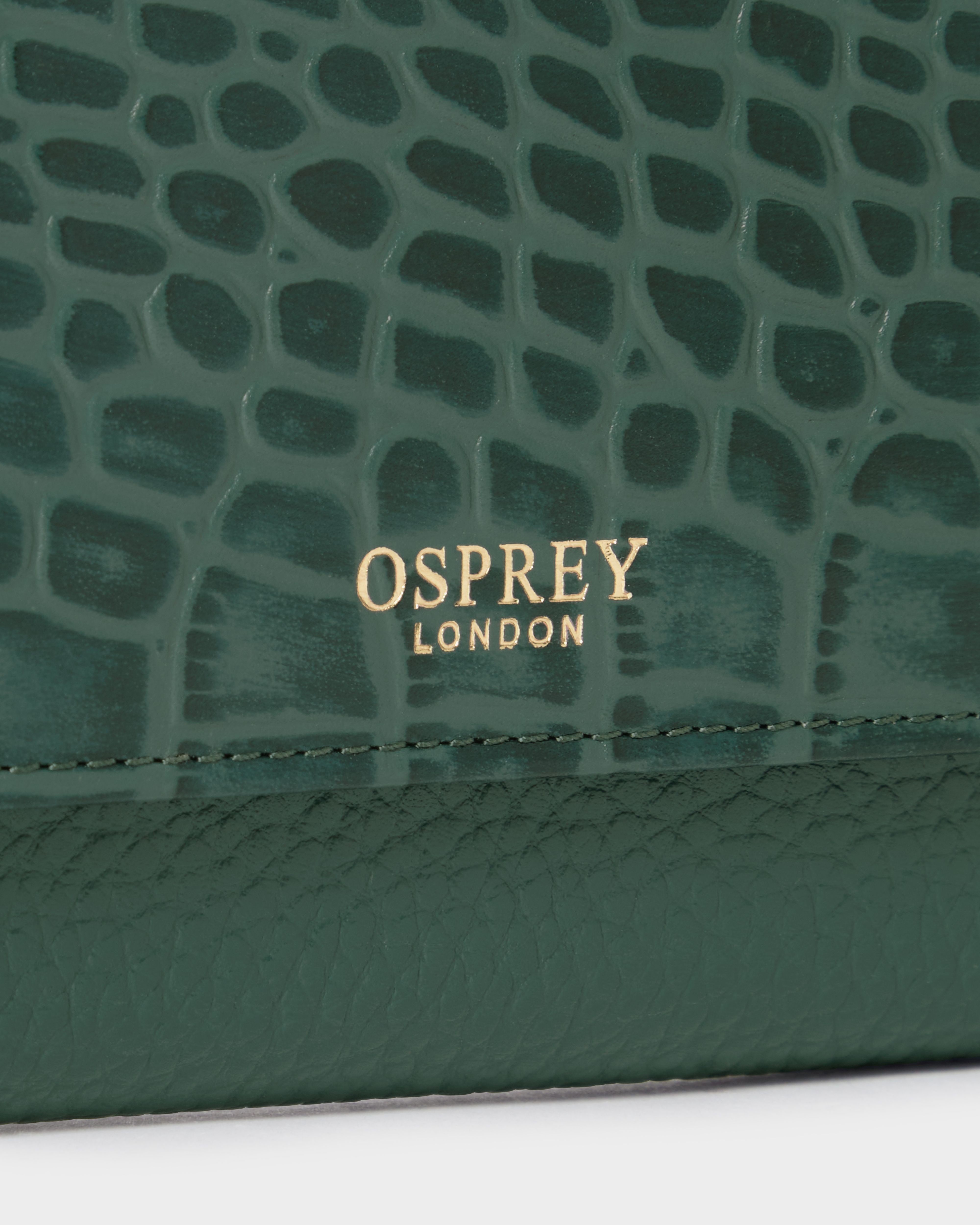 Image number 5 of The Kellie Leather Matinee Purse in Forest
