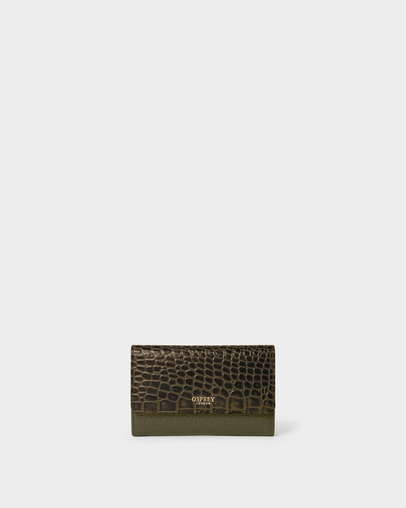 Image number 1 of The Kellie Leather Matinee Purse in Dark Olive