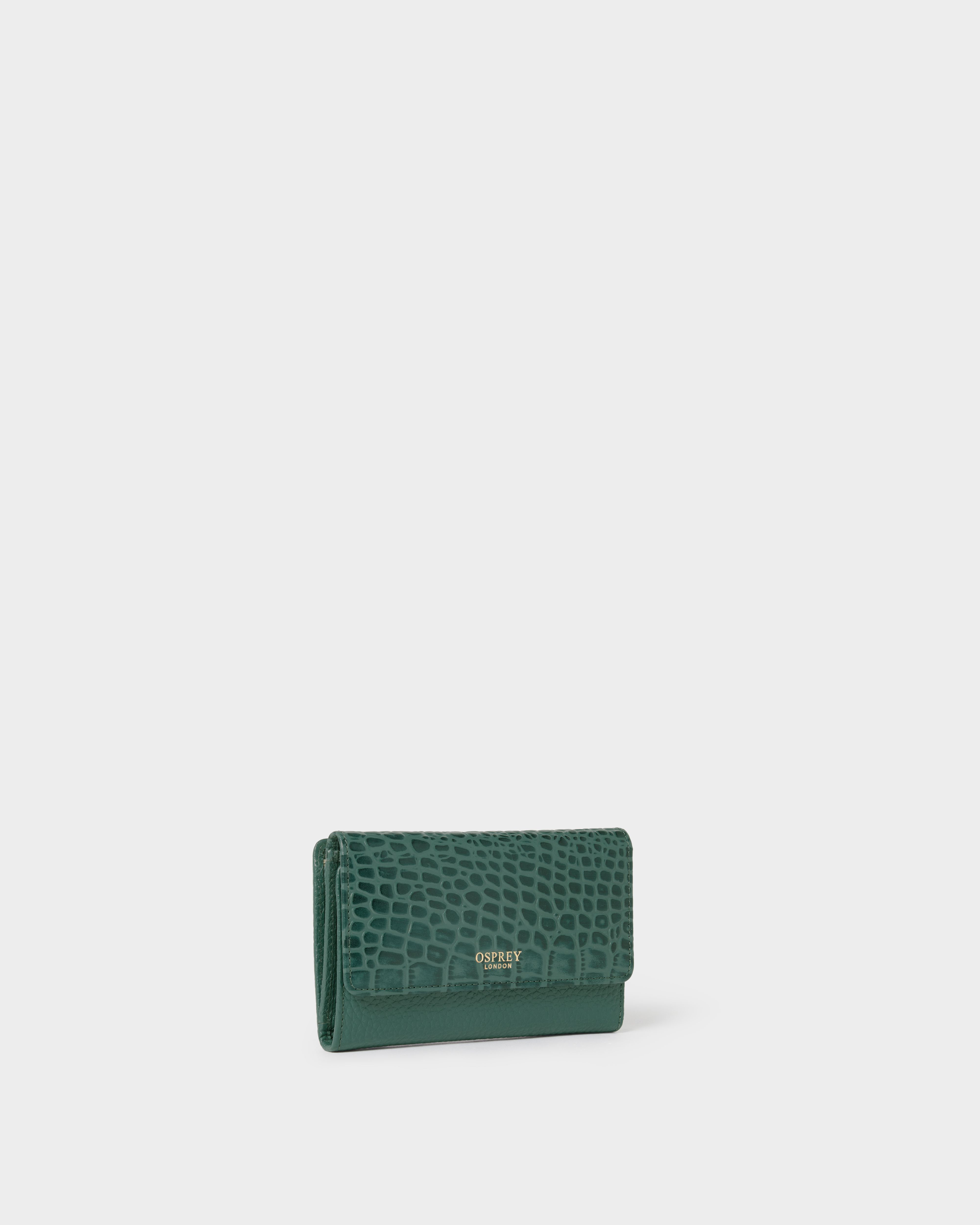 Image number 2 of The Kellie Leather Matinee Purse in Forest