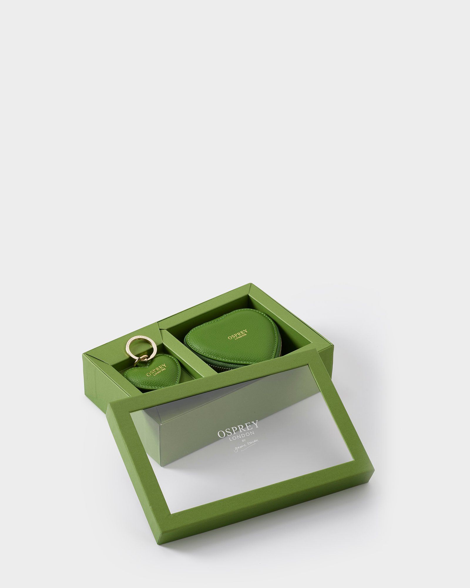 Image number 1 of The Tilly Leather Heart Gift Set in Apple