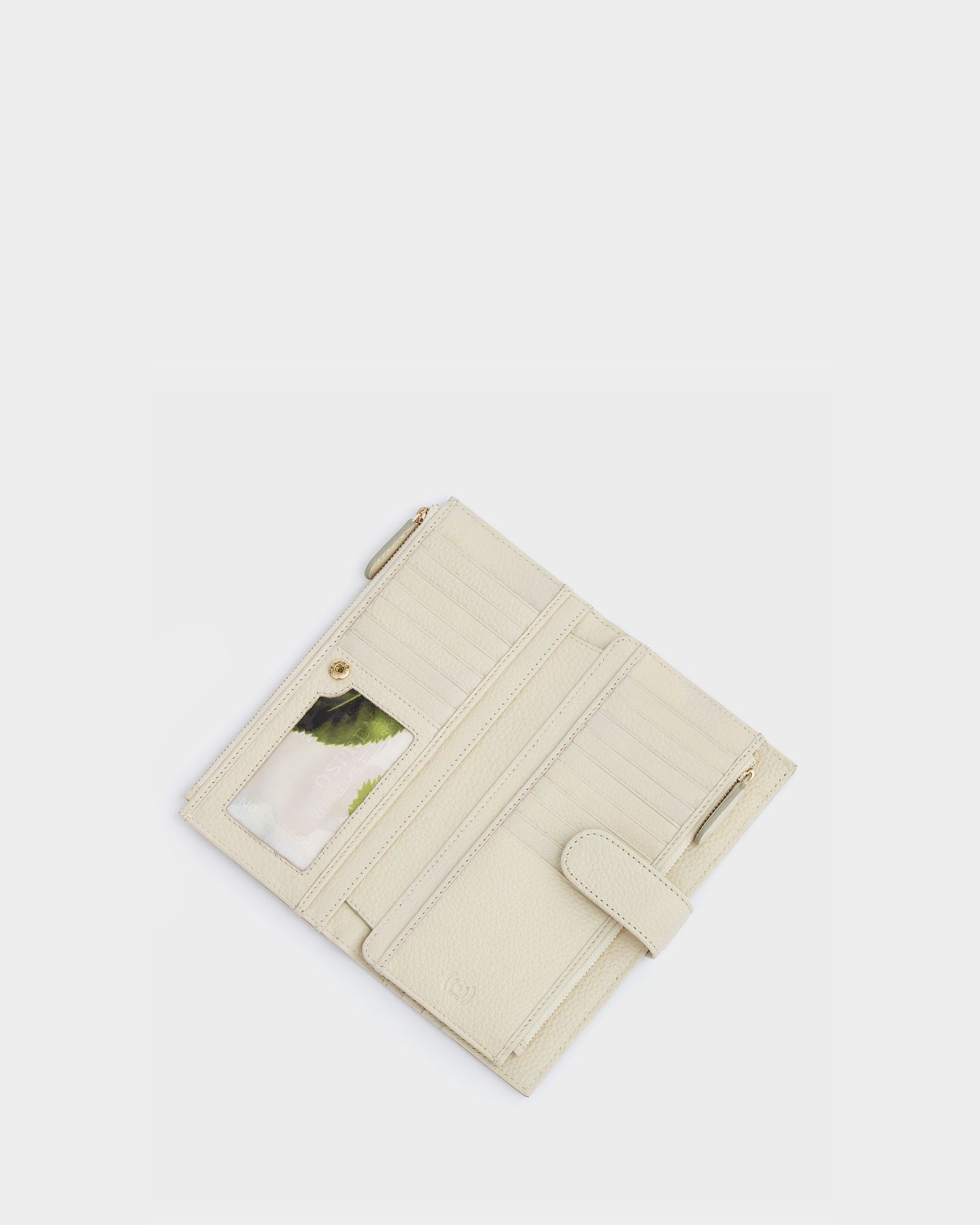 Image number 6 of The Savanna Leather Matinee Purse in Ivory