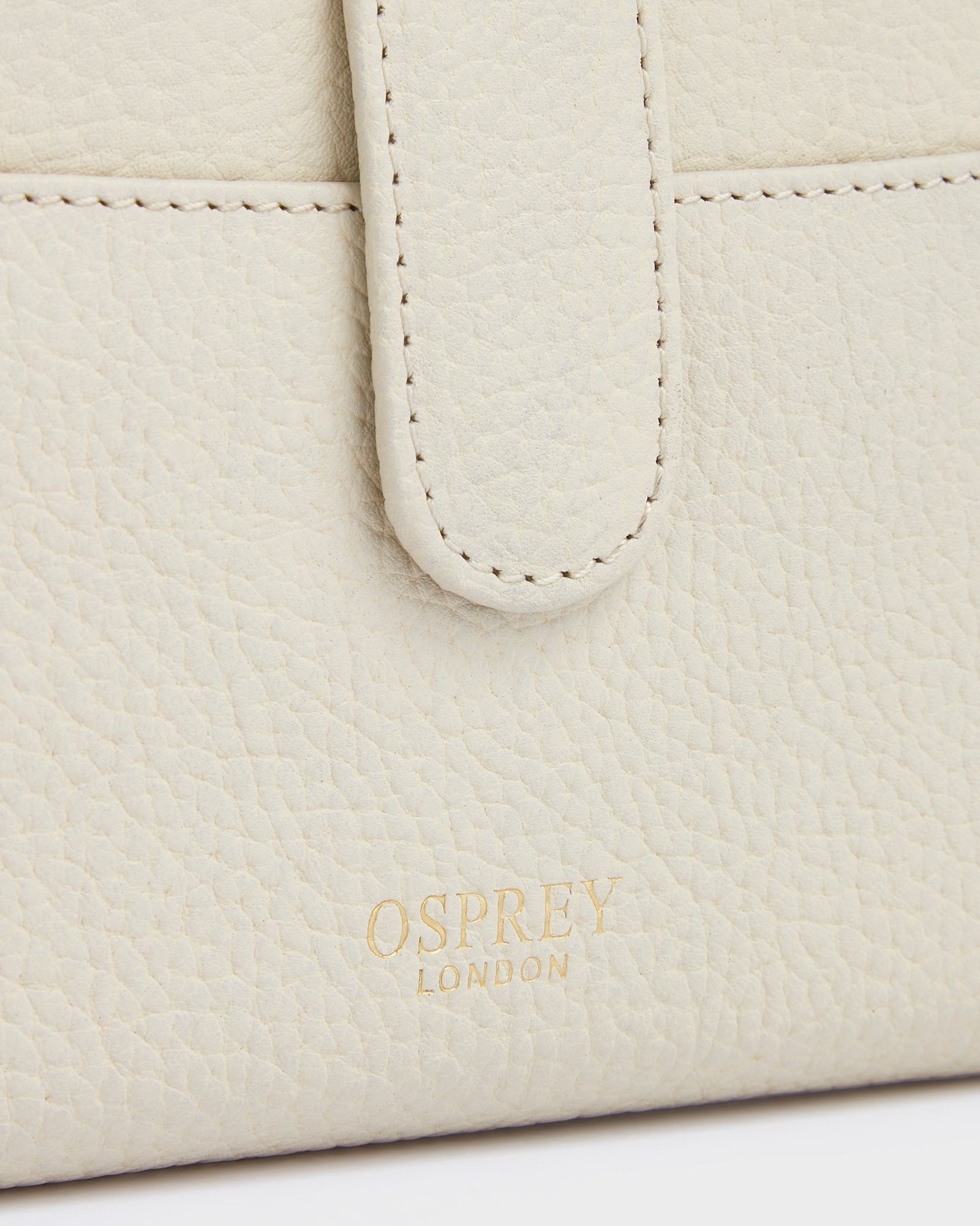 Image number 4 of The Savanna Leather Matinee Purse in Ivory