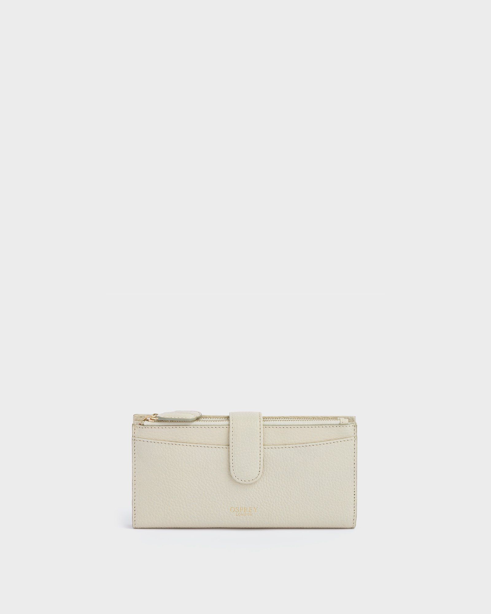 Image number 1 of The Savanna Leather Matinee Purse in Ivory