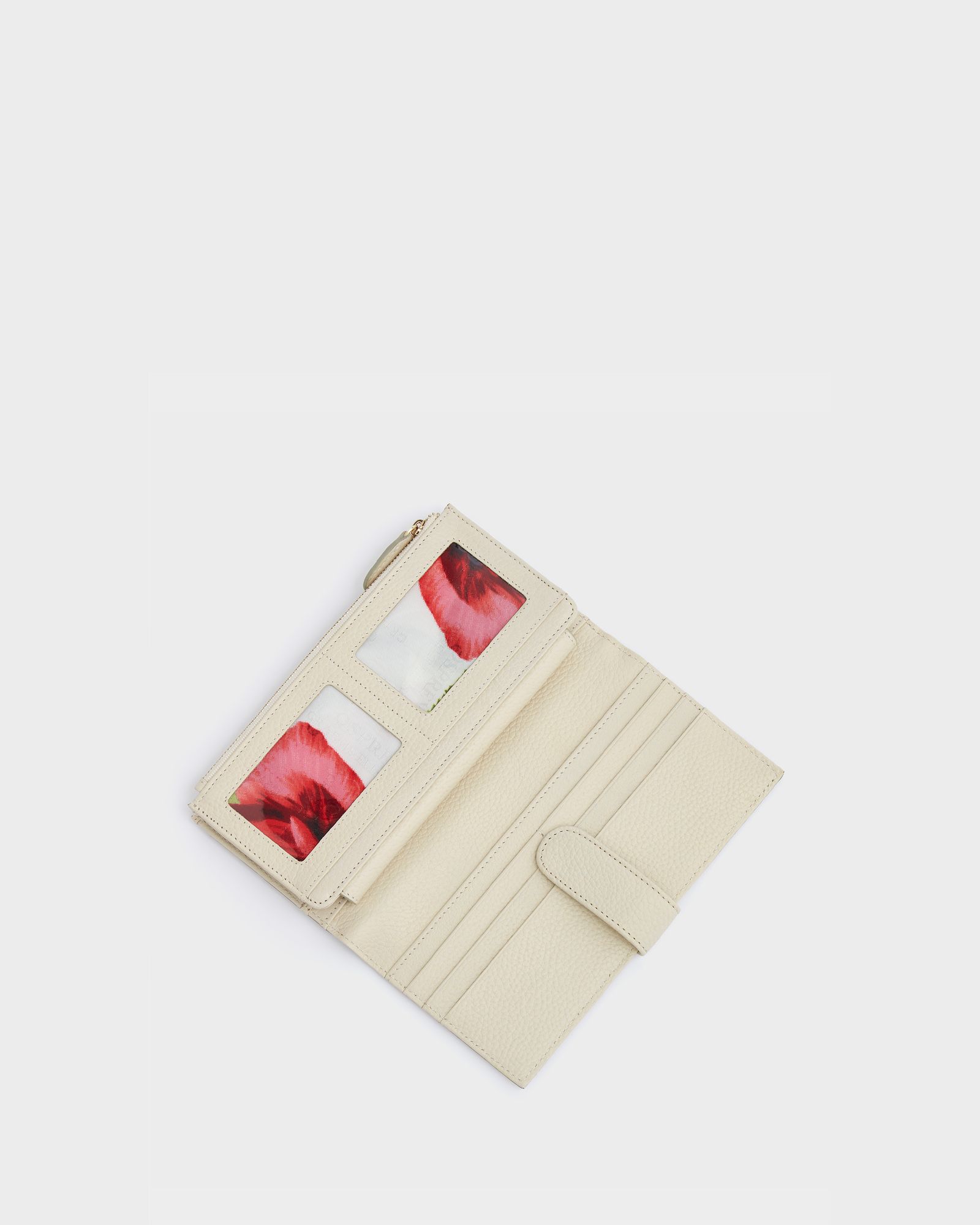 Image number 5 of The Savanna Leather Matinee Purse in Ivory