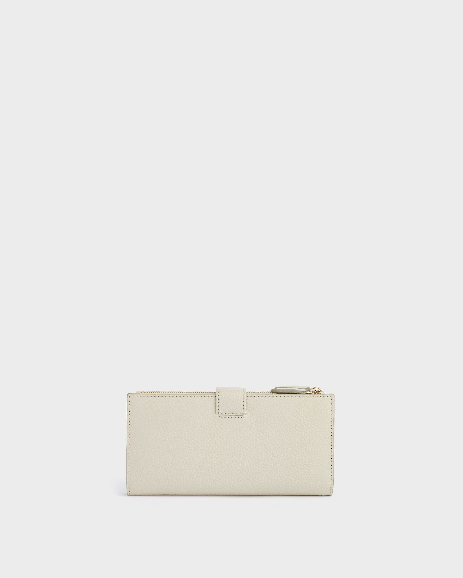 Image number 3 of The Savanna Leather Matinee Purse in Ivory