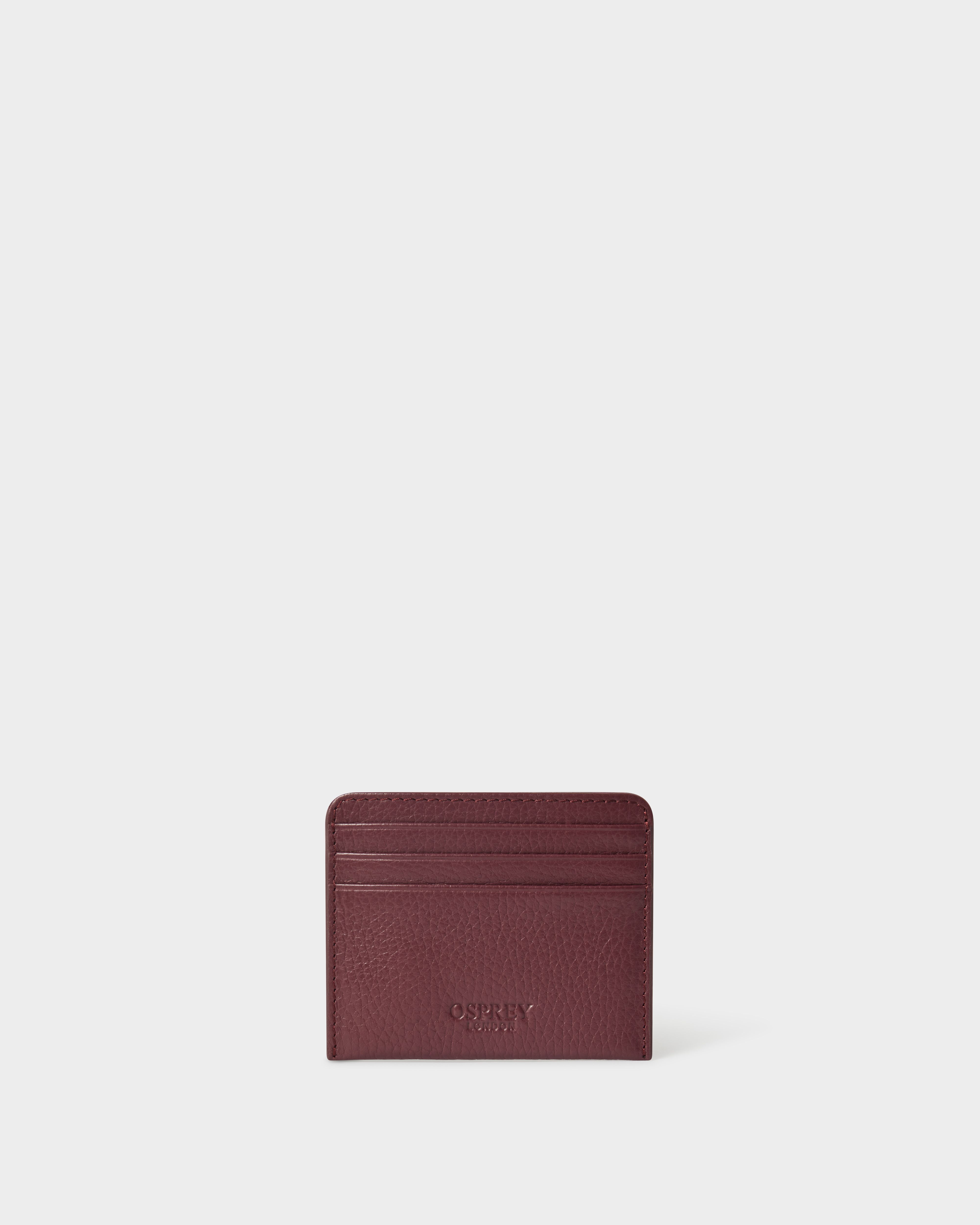 Image number 3 of The Forest Leather Cardholder in Merlot