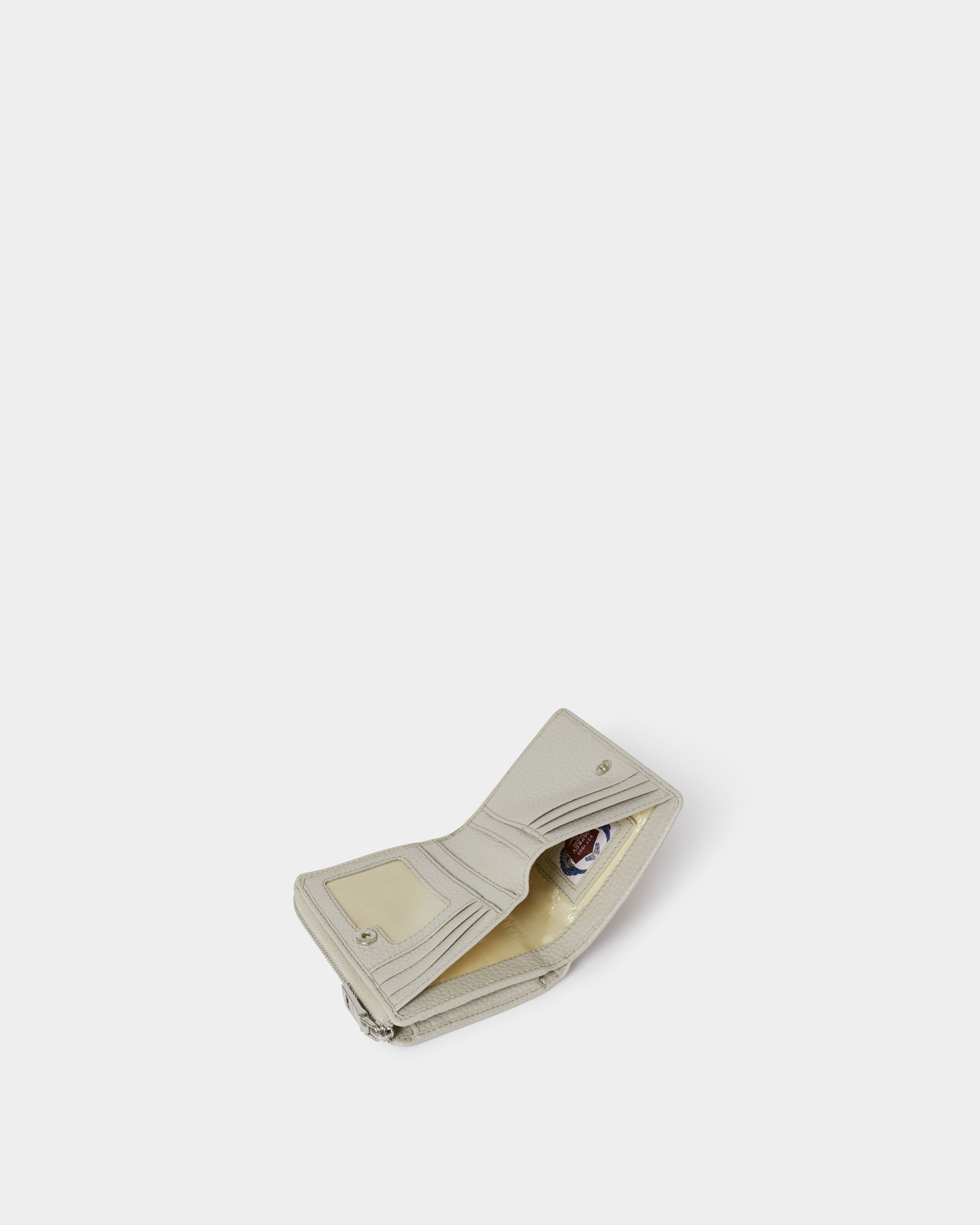Image number 3 of The Stella Medium Zip-round Purse in Taupe