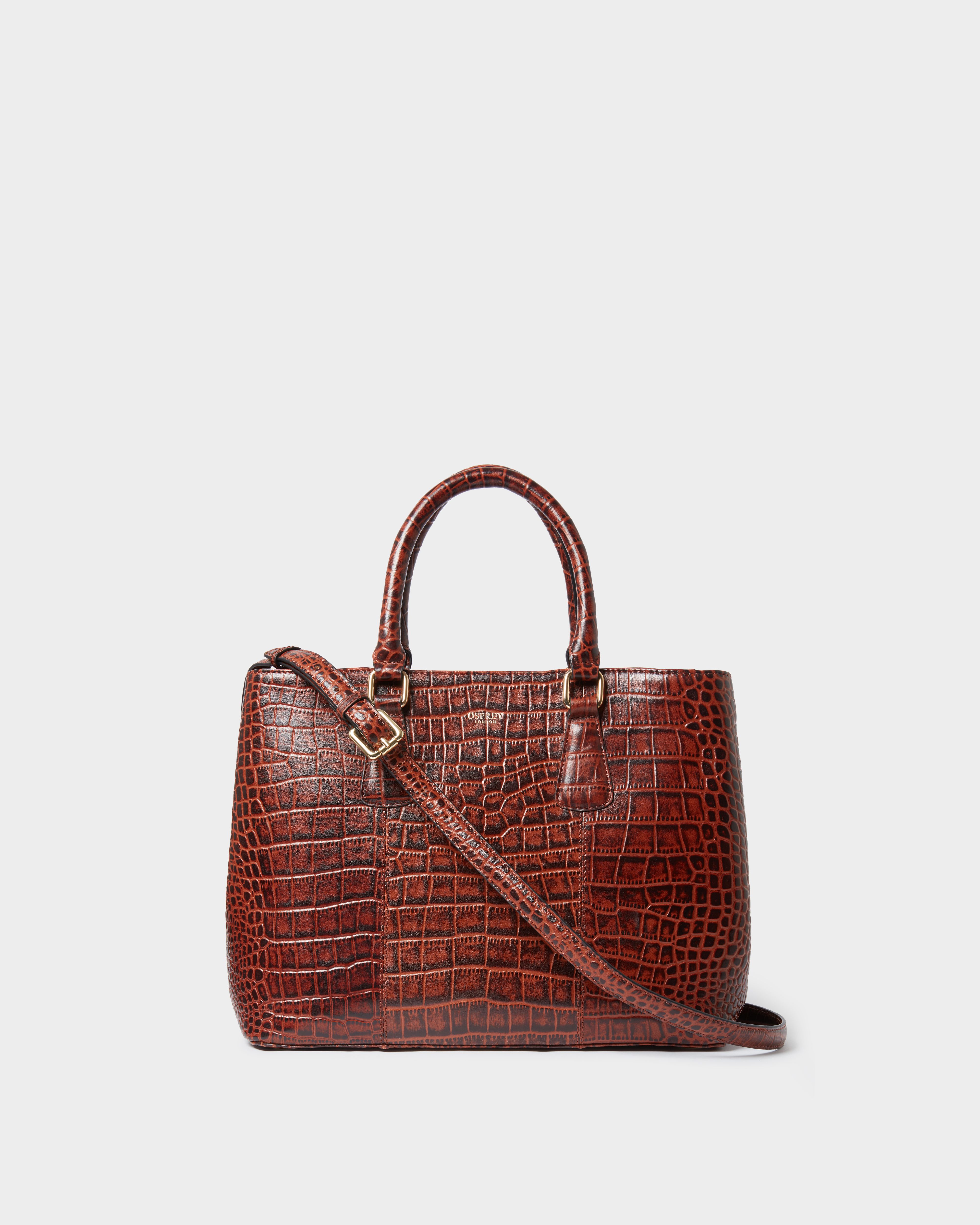 Image number 1 of The Adaline Leather Work Bag in Brandy