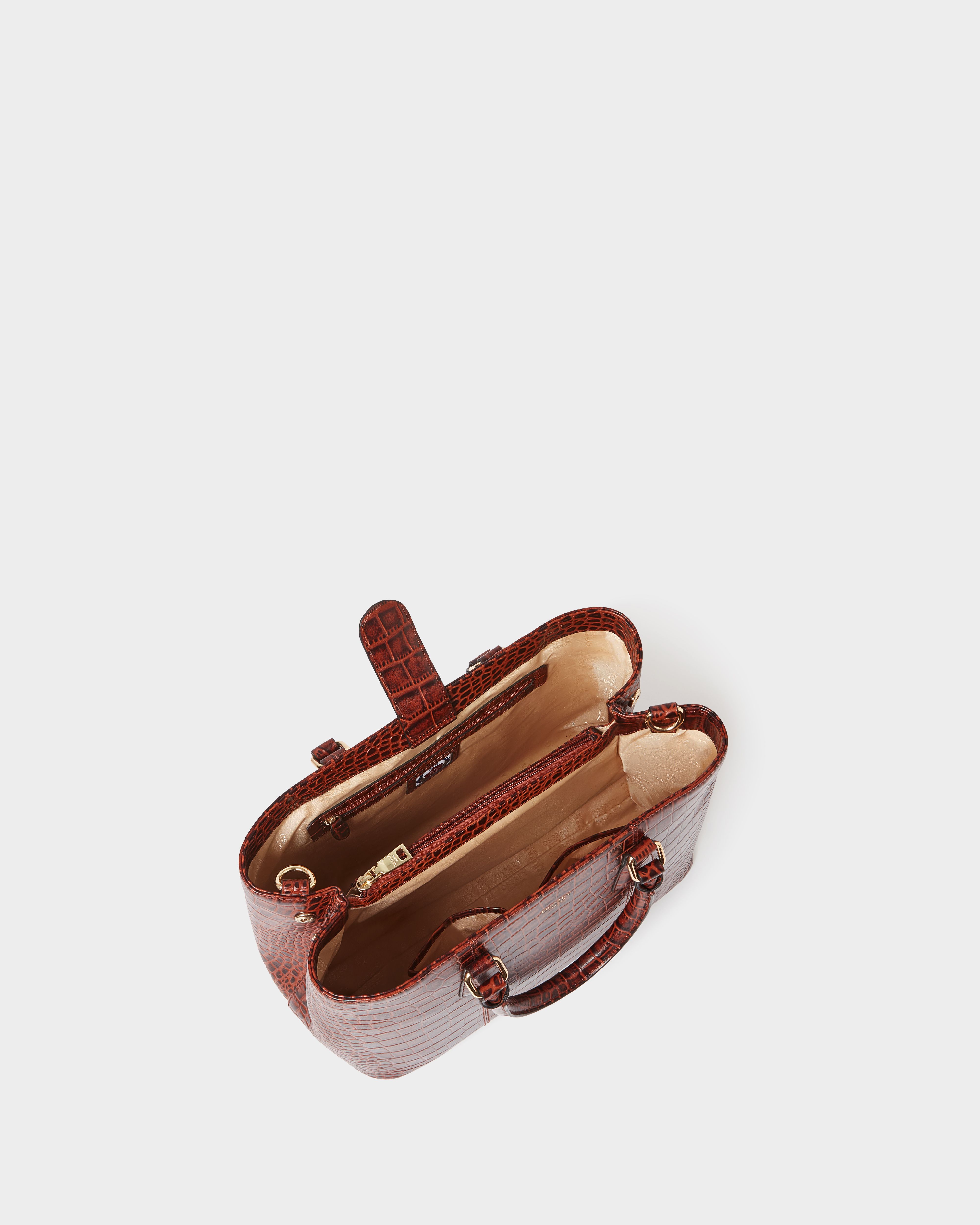 Image number 4 of The Adaline Leather Work Bag in Brandy
