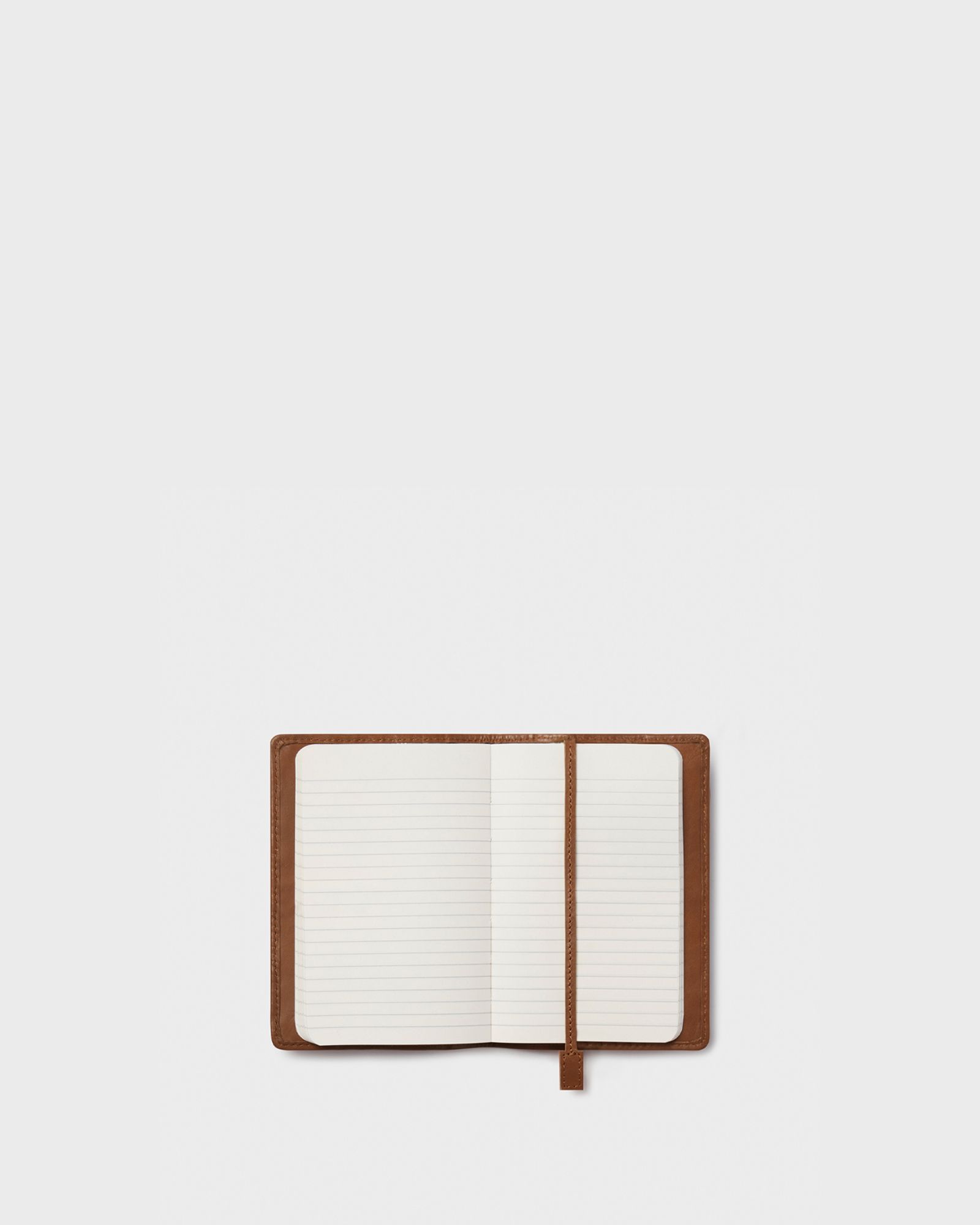 Image number 2 of The Woven Leather Small Notebook in Tan