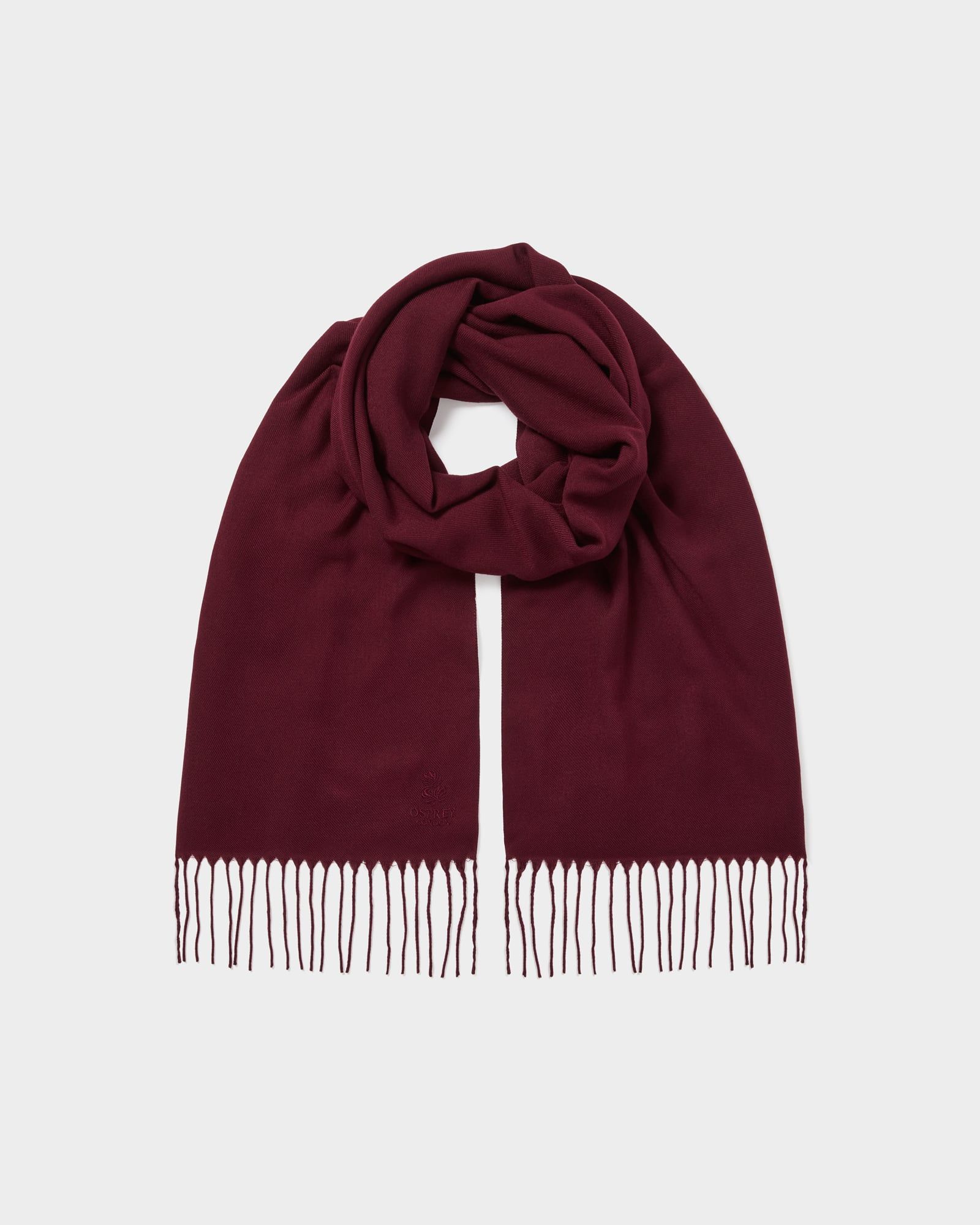 Image number 1 of The Italian Lightweight Wrap Scarf in Bordeaux