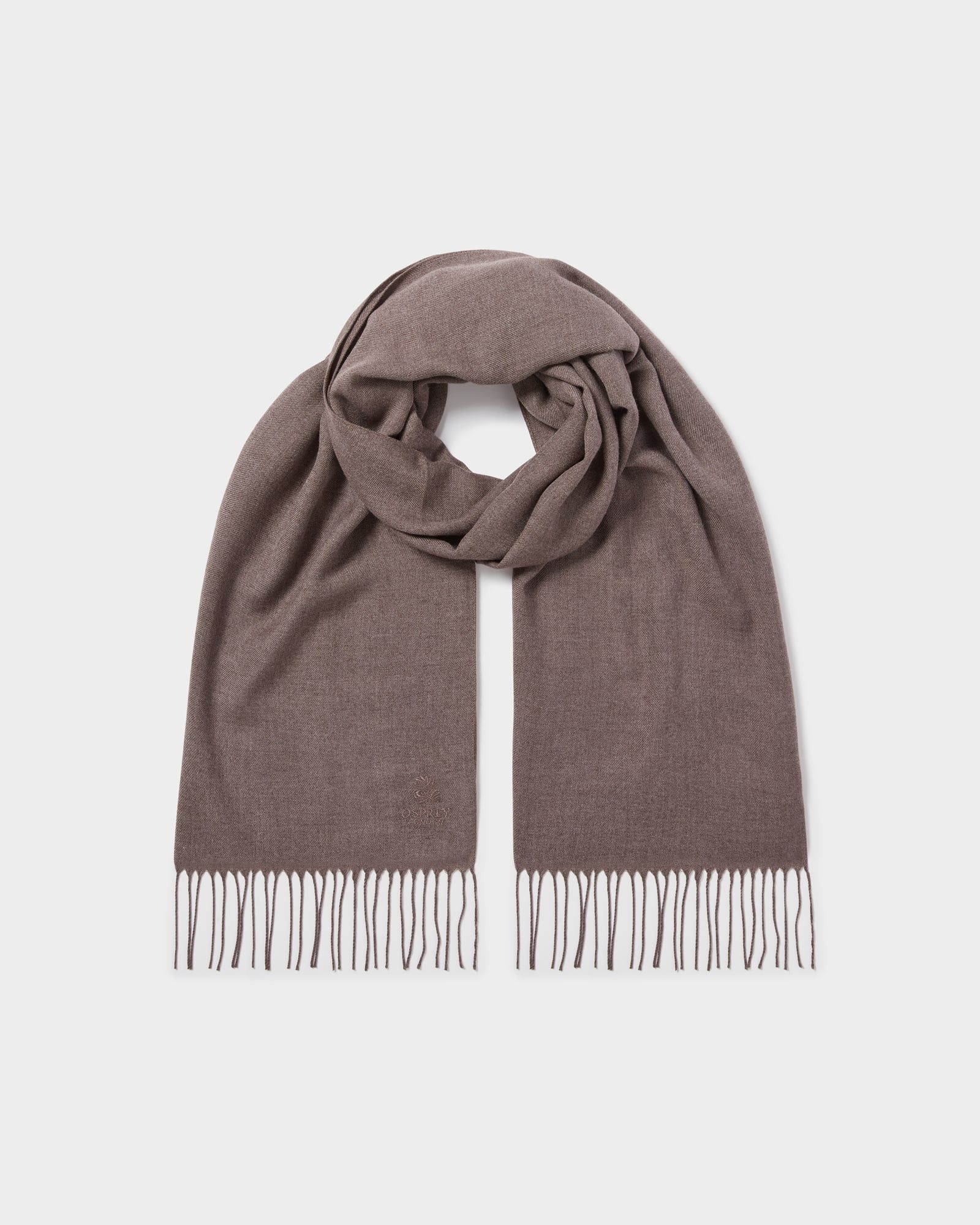 Image number 1 of The Italian Lightweight Wrap Scarf in Chocolate Melange
