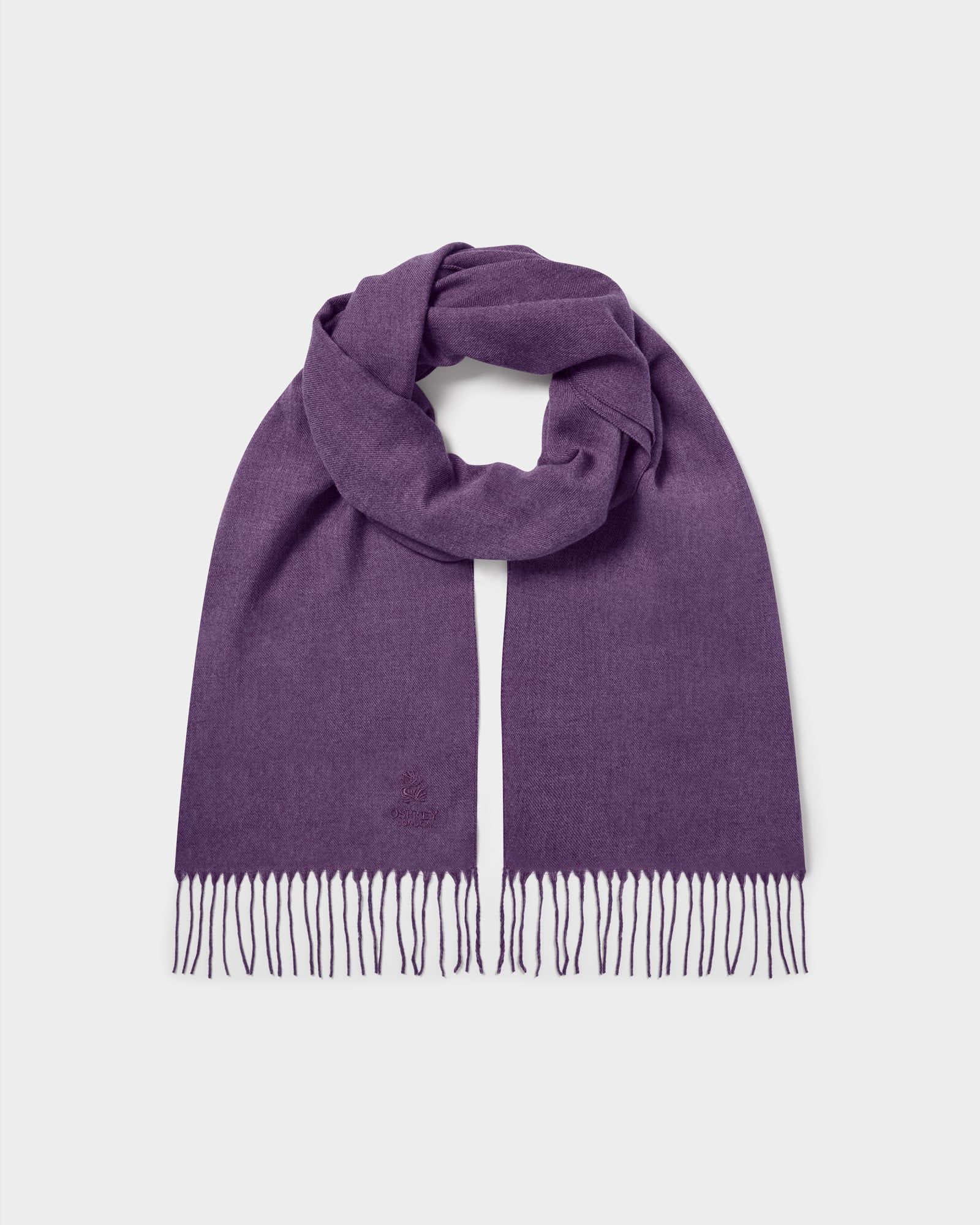 Image number 1 of The Italian Lightweight Wrap Scarf in Purple Melange