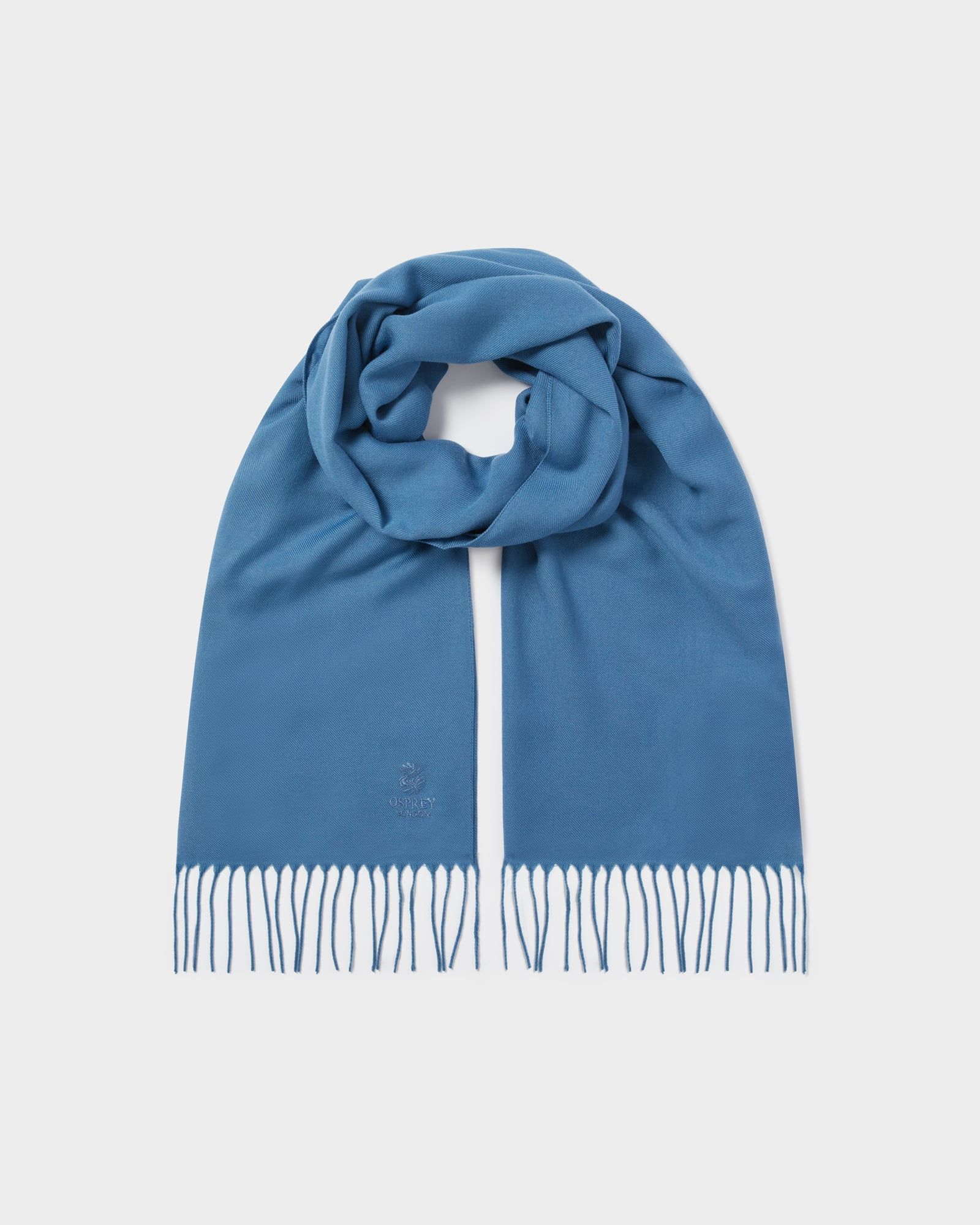 Image number 1 of The Italian Lightweight Wrap Scarf in Blue Teal