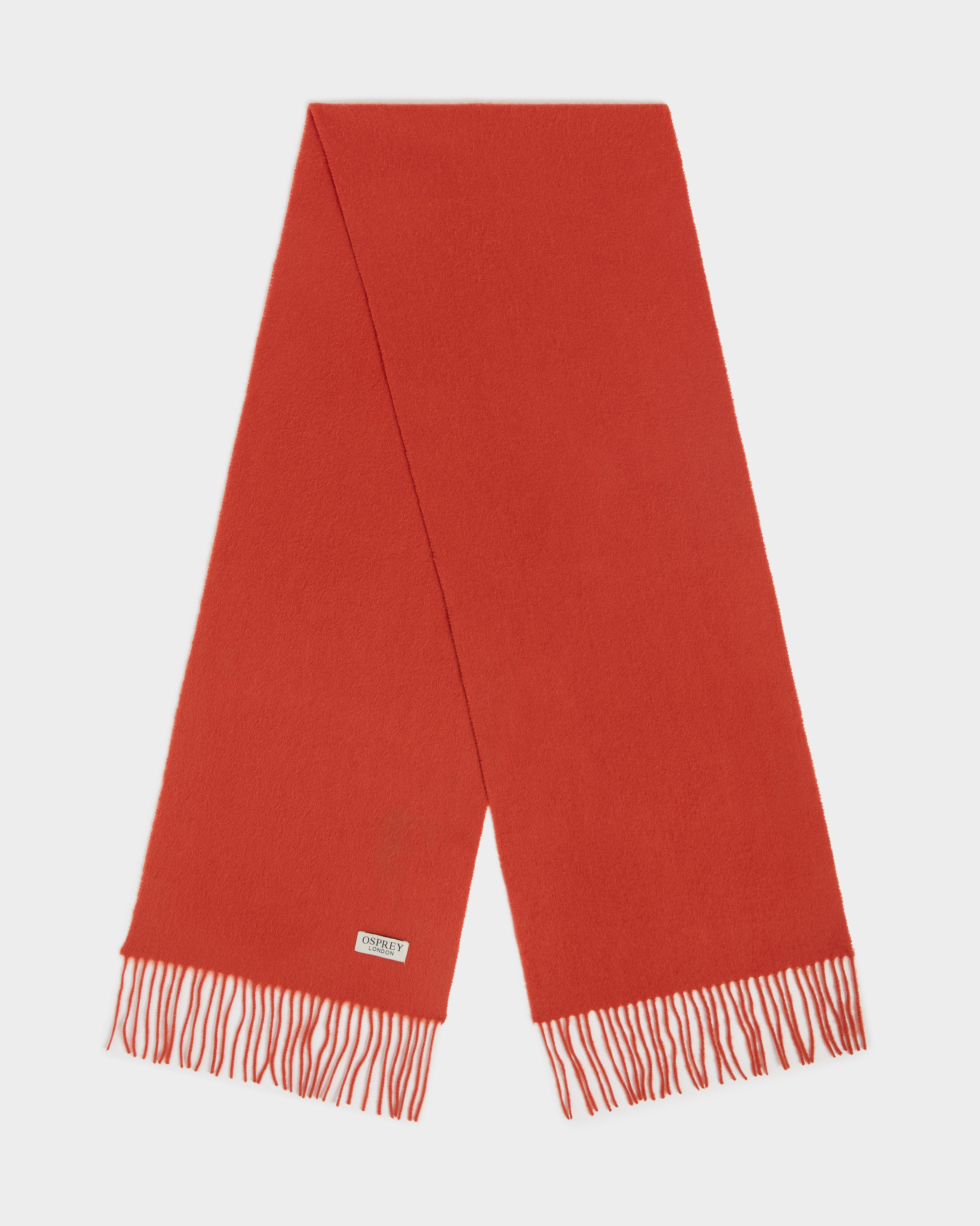 Image number 2 of The Lumi Wool Scarf in Burnt Orange