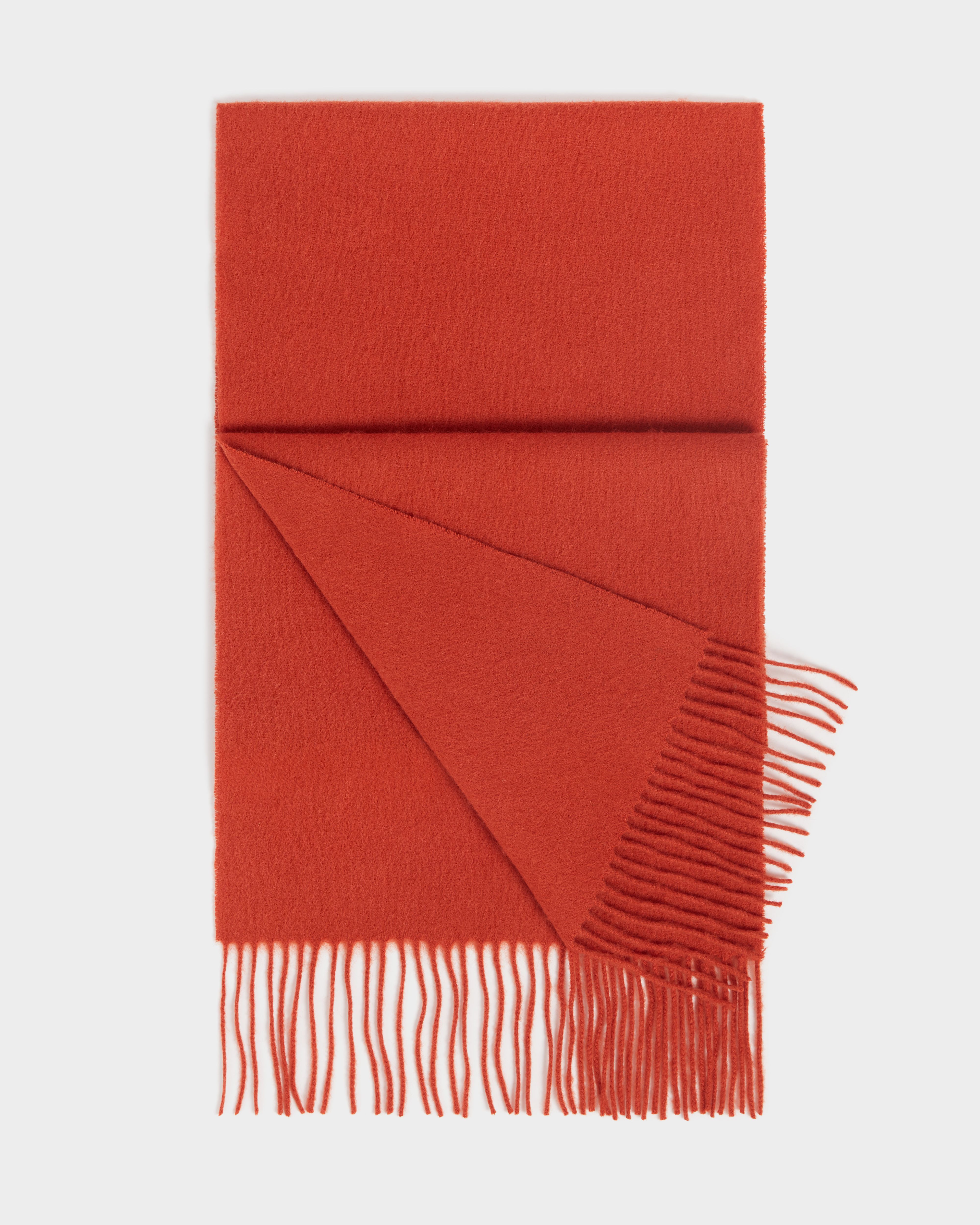 Image number 3 of The Lumi Wool Scarf in Burnt Orange