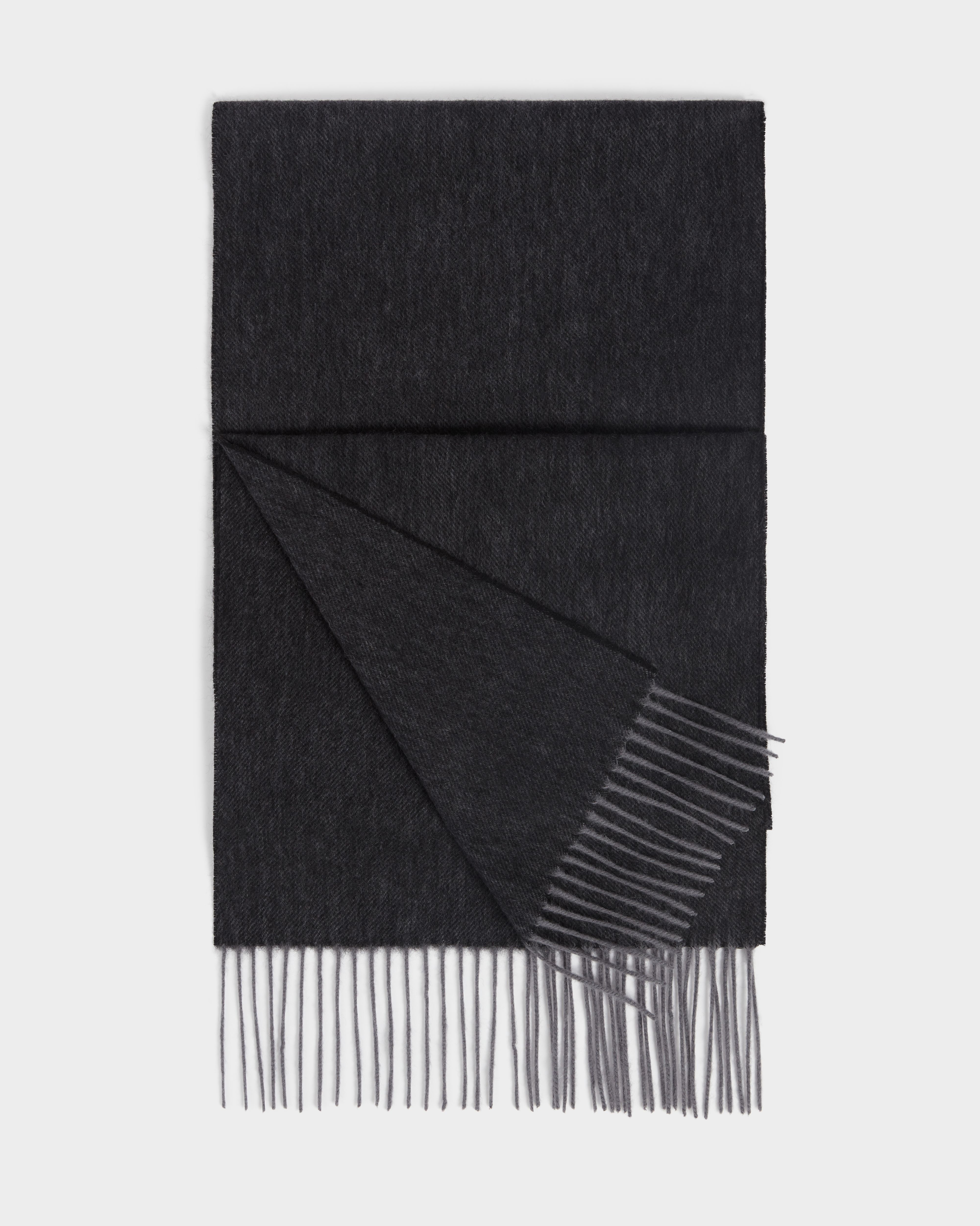 Image number 3 of The Lumi Wool Scarf in Dark Grey
