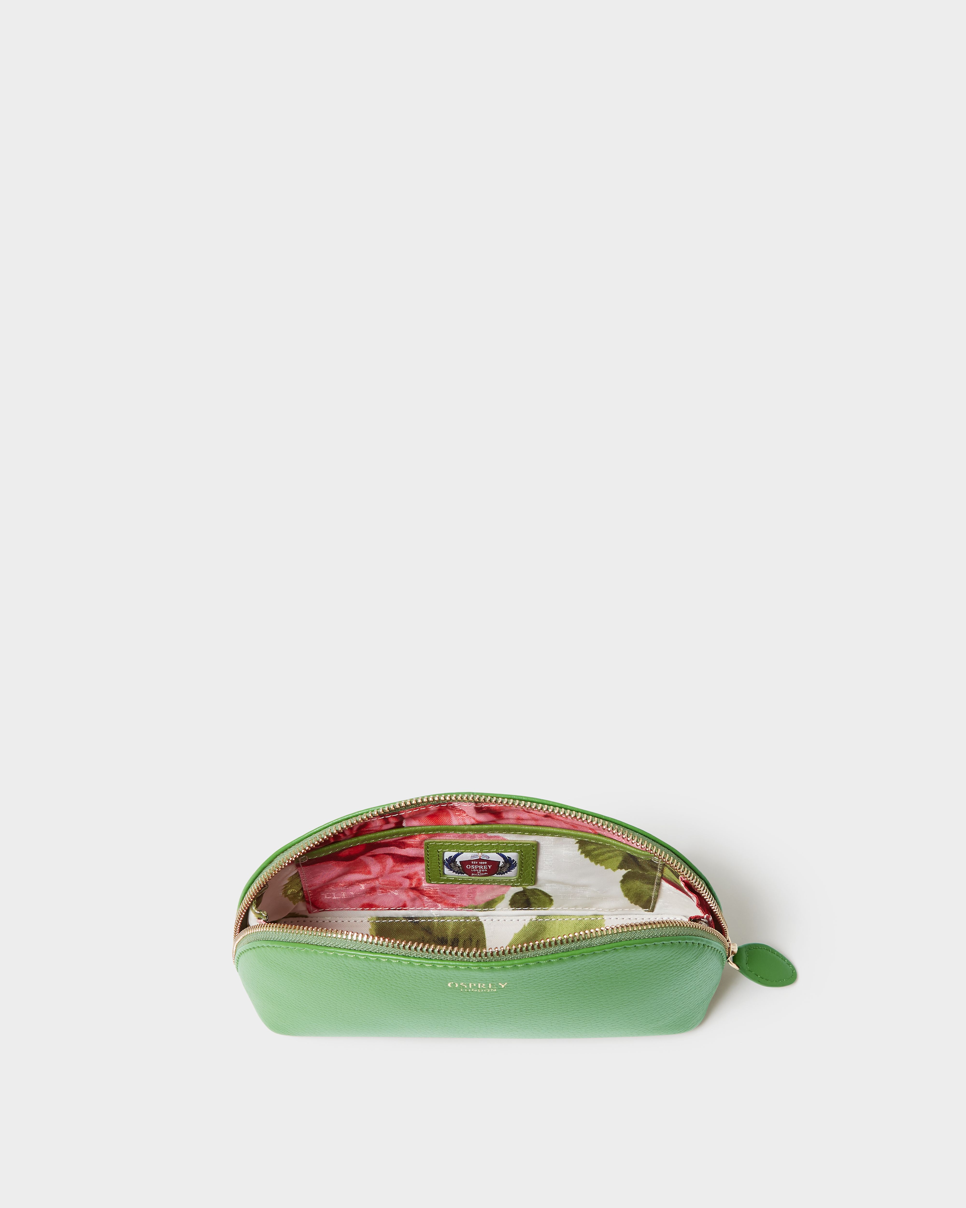 Image number 3 of The Tilly Leather Make Up Bag in Apple