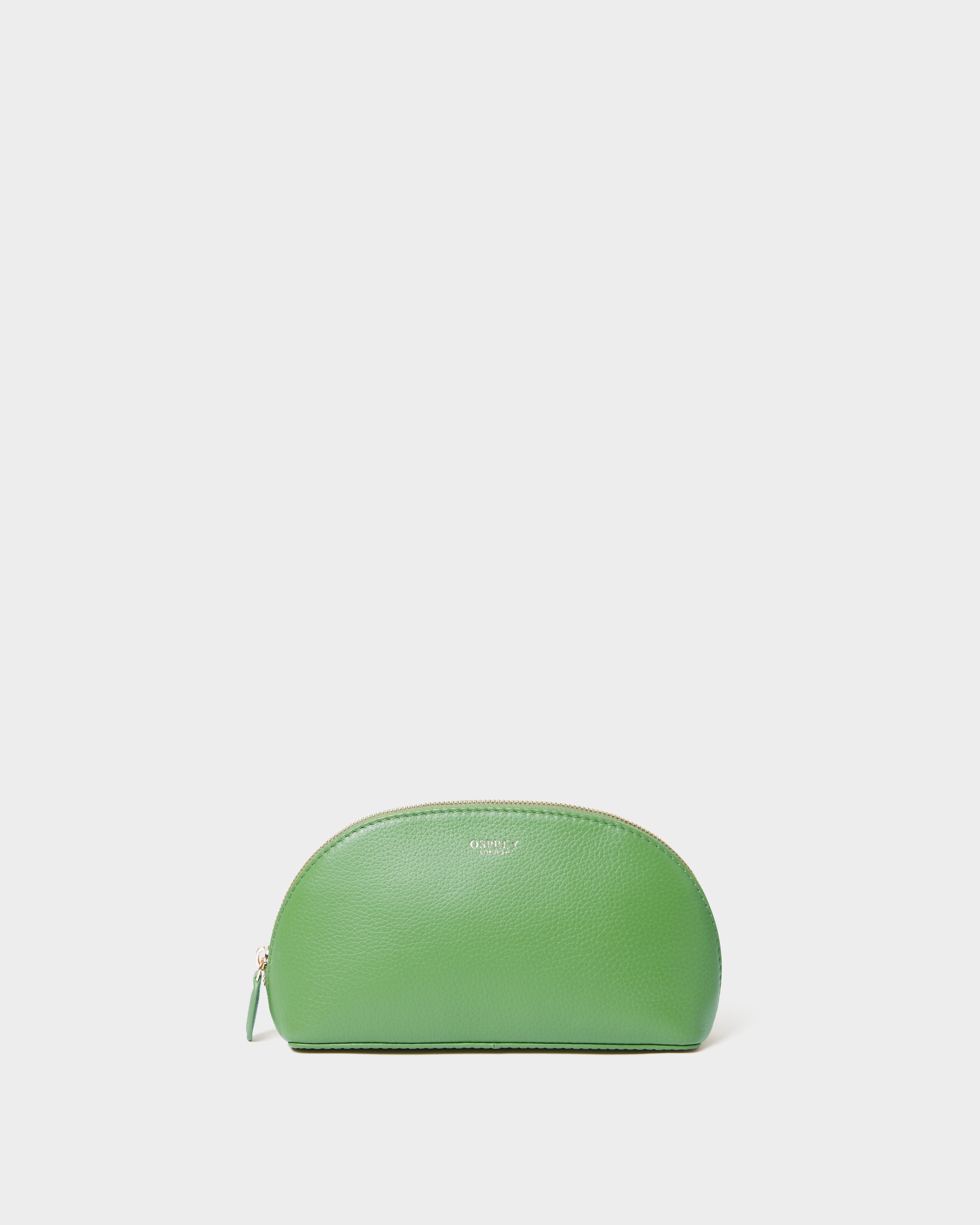 The Tilly Leather Make Up Bag in Apple