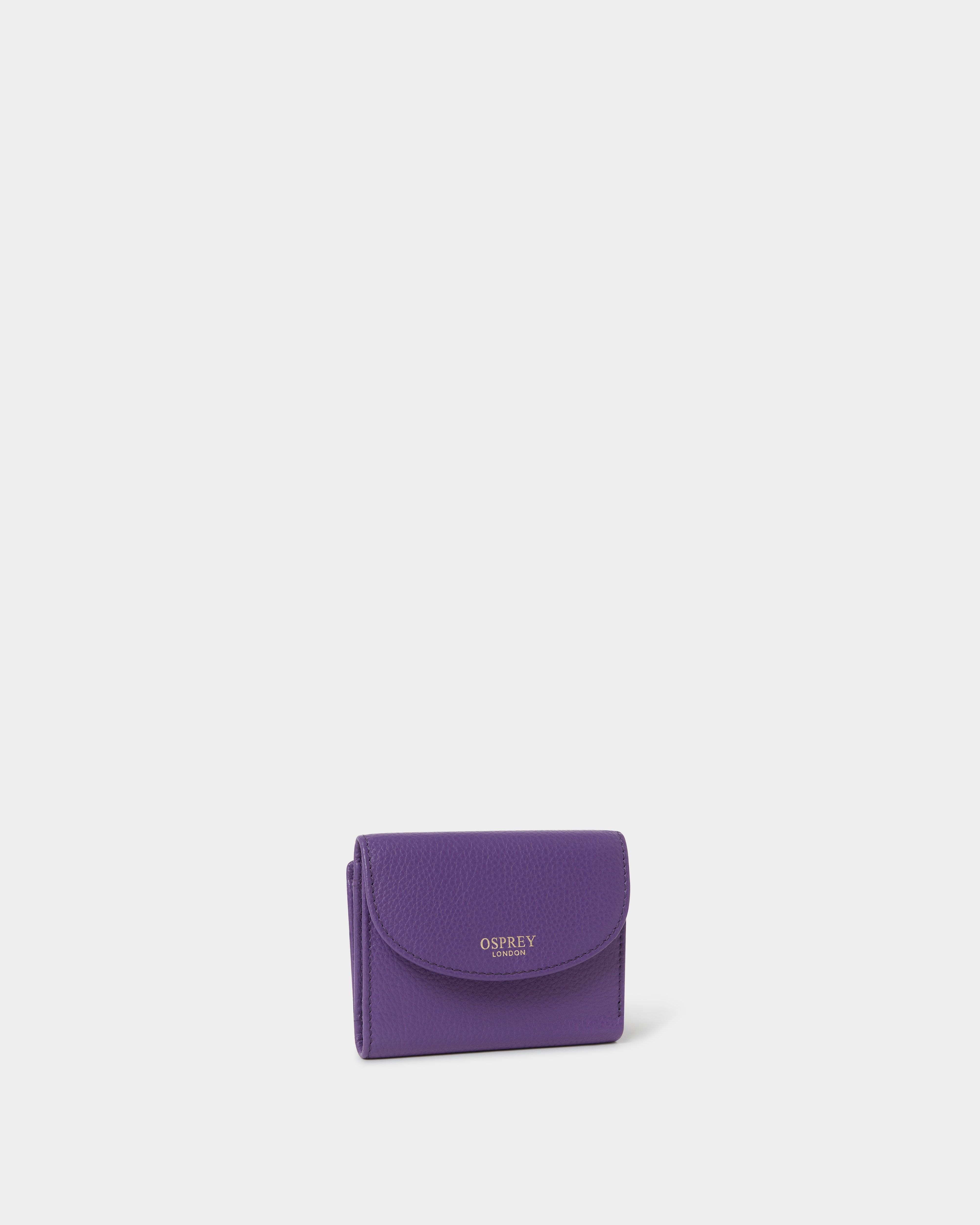 The Tilly Leather Matinee Purse in Purple