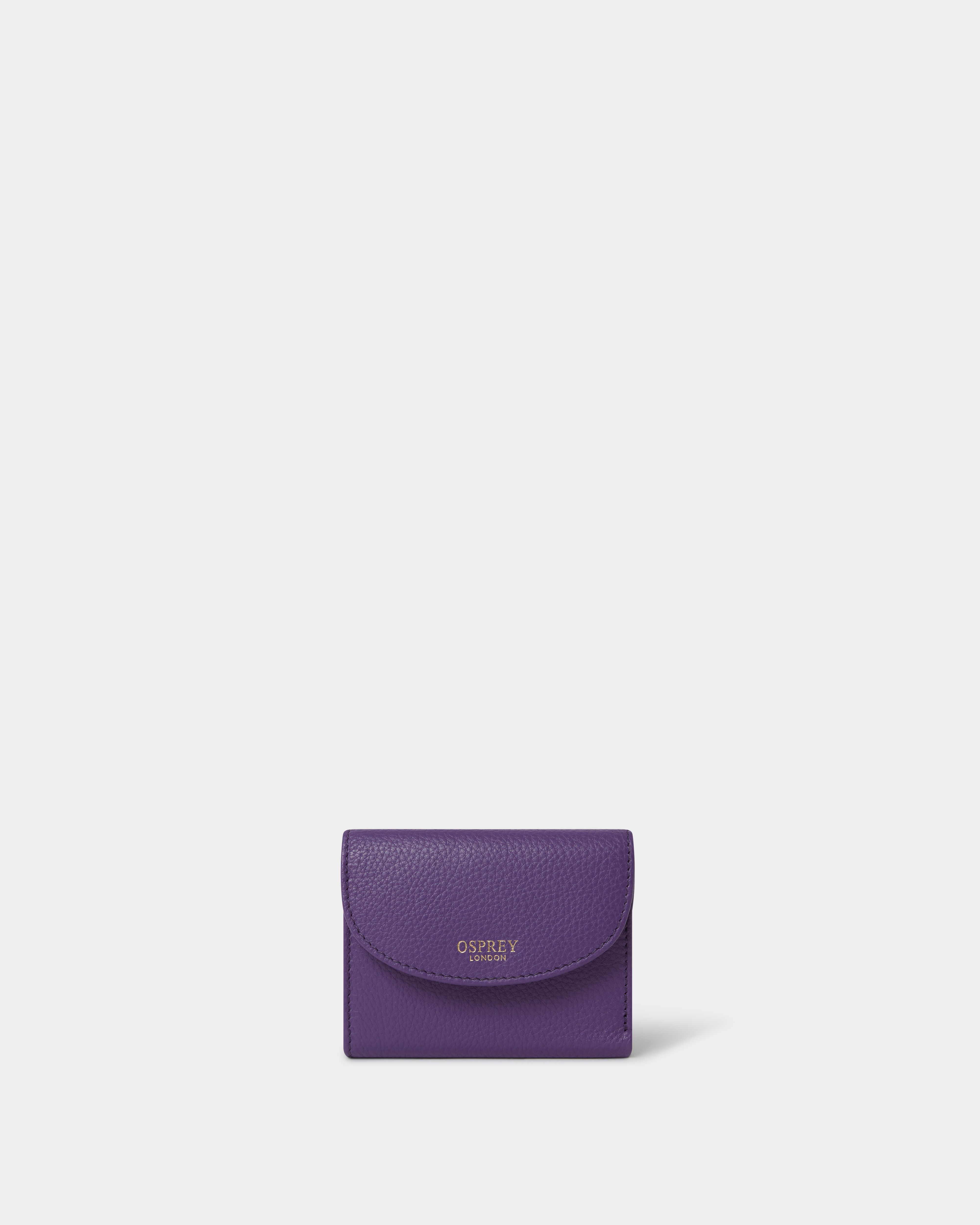 Image number 2 of The Tilly Leather Matinee Purse in Purple