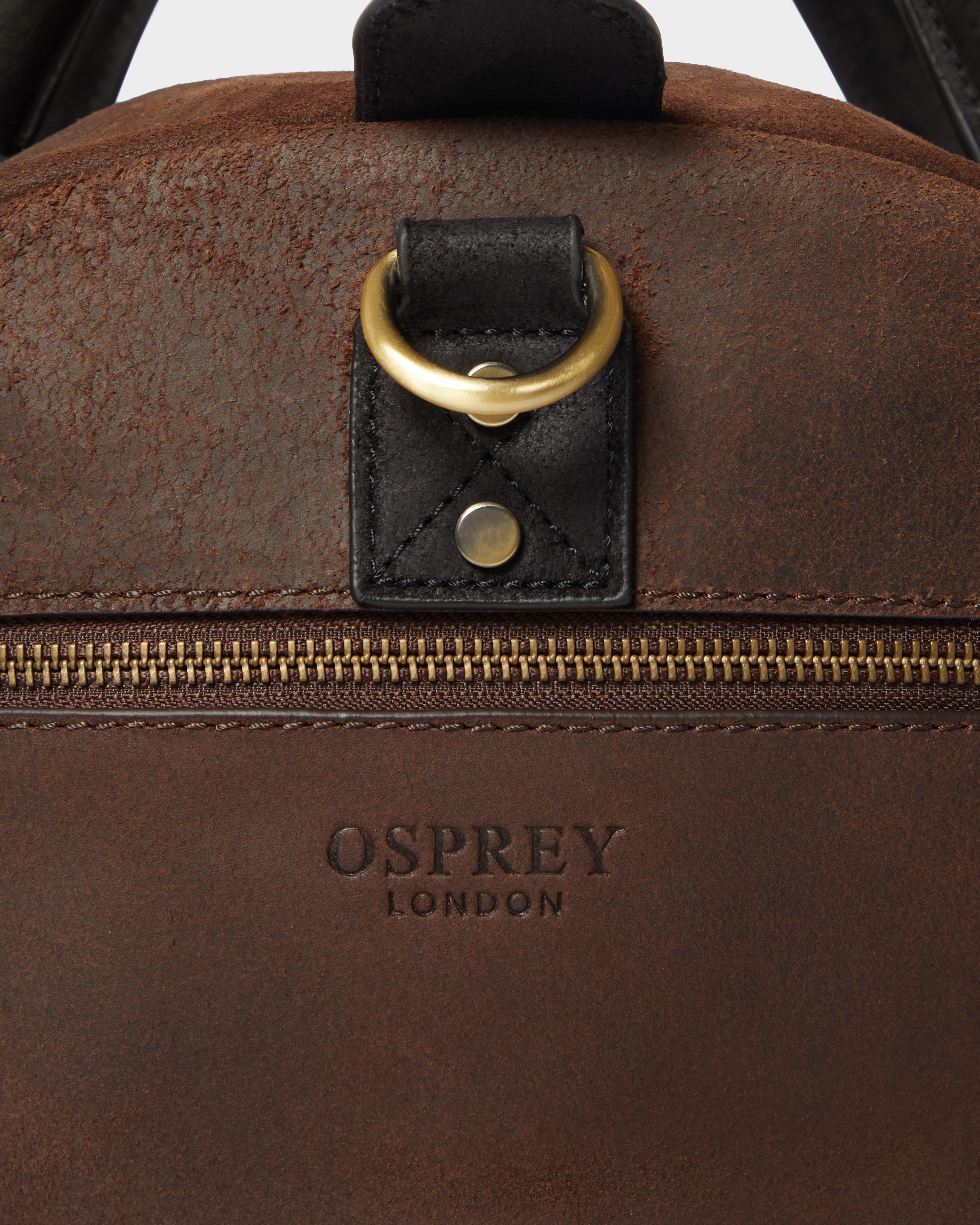 Image number 5 of The Jenson Leather Holdall in Chocolate