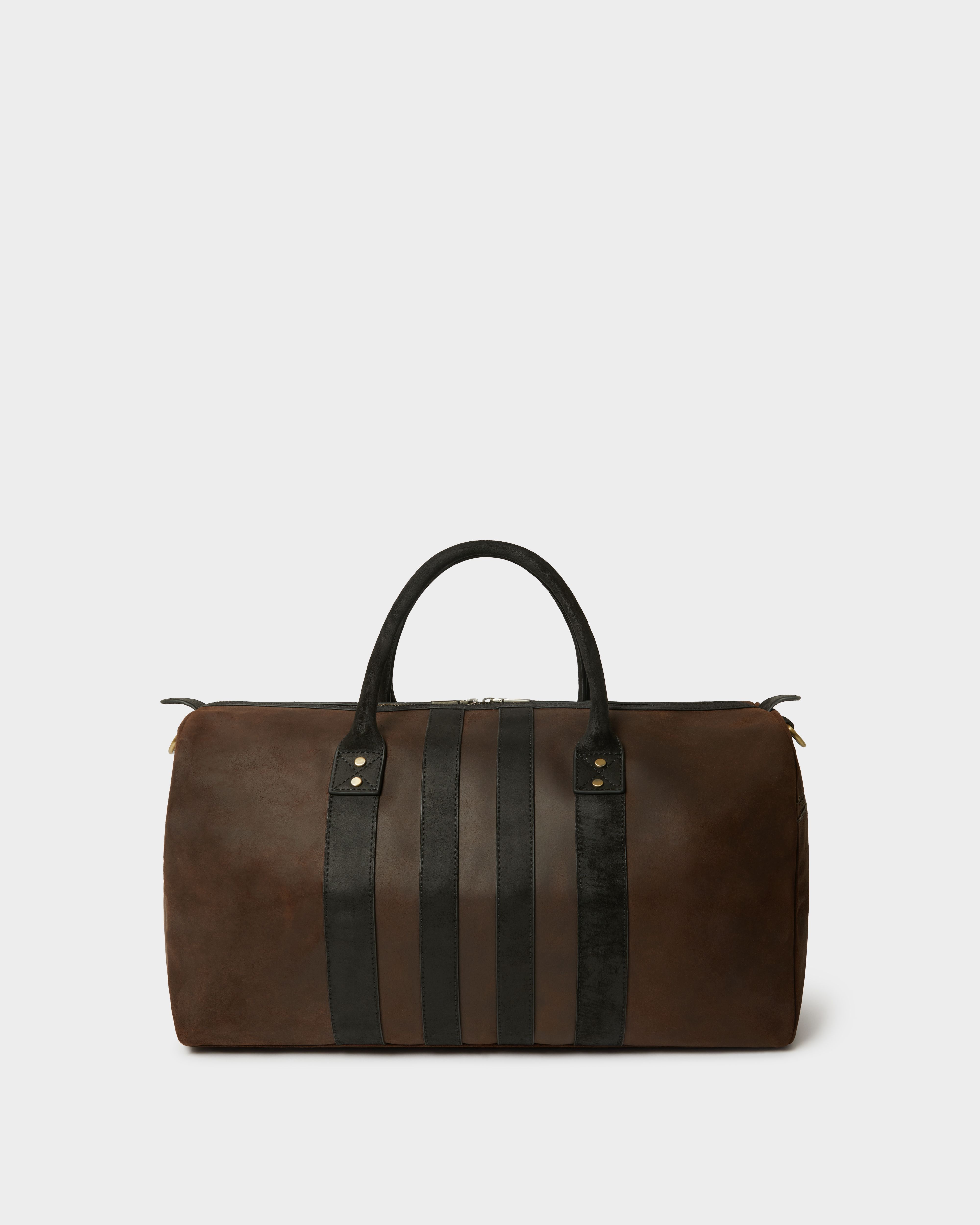 Image number 7 of The Jenson Leather Holdall in Chocolate