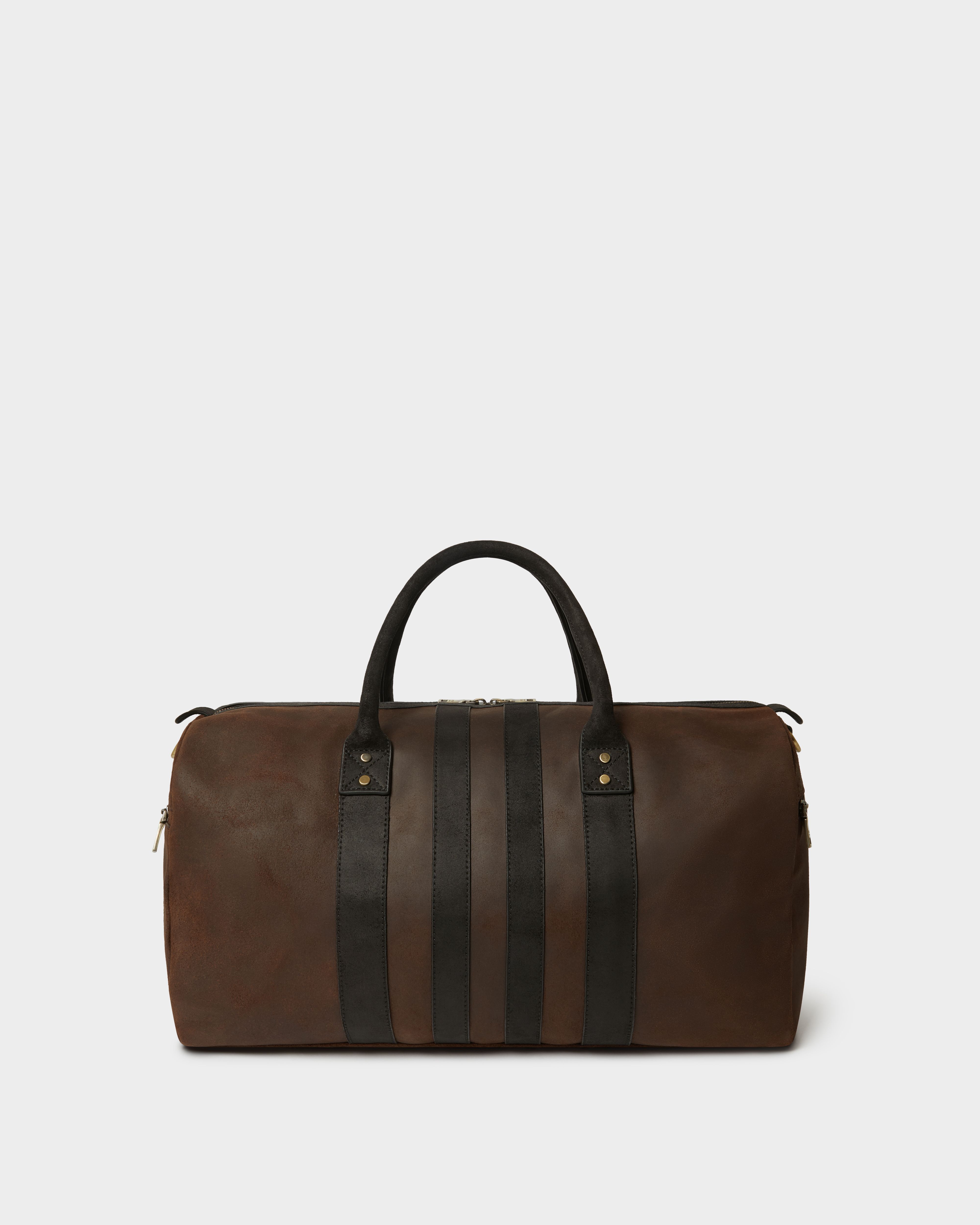 Image number 6 of The Jenson Leather Holdall in Chocolate