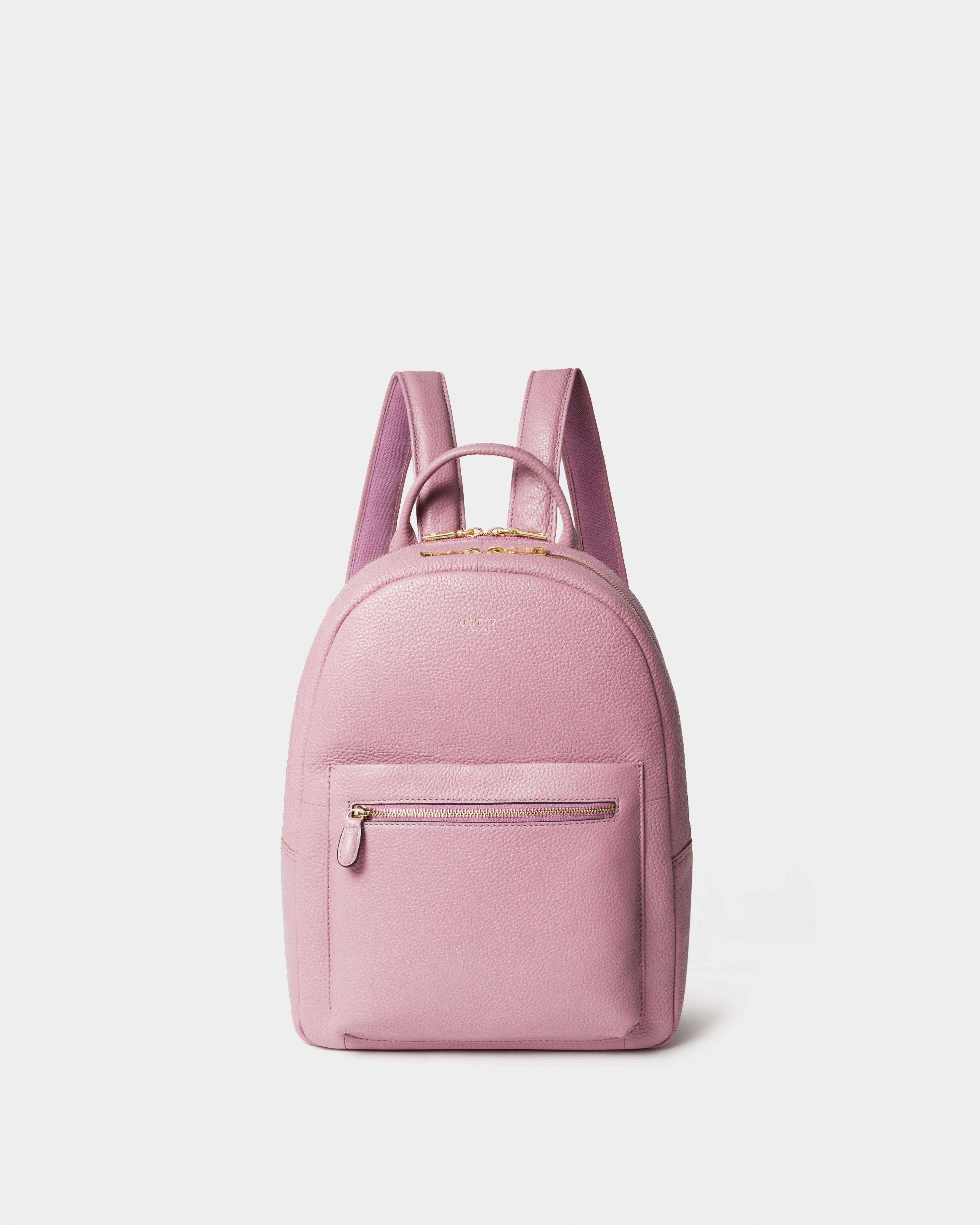 The Adaline Leather Backpack in Heather