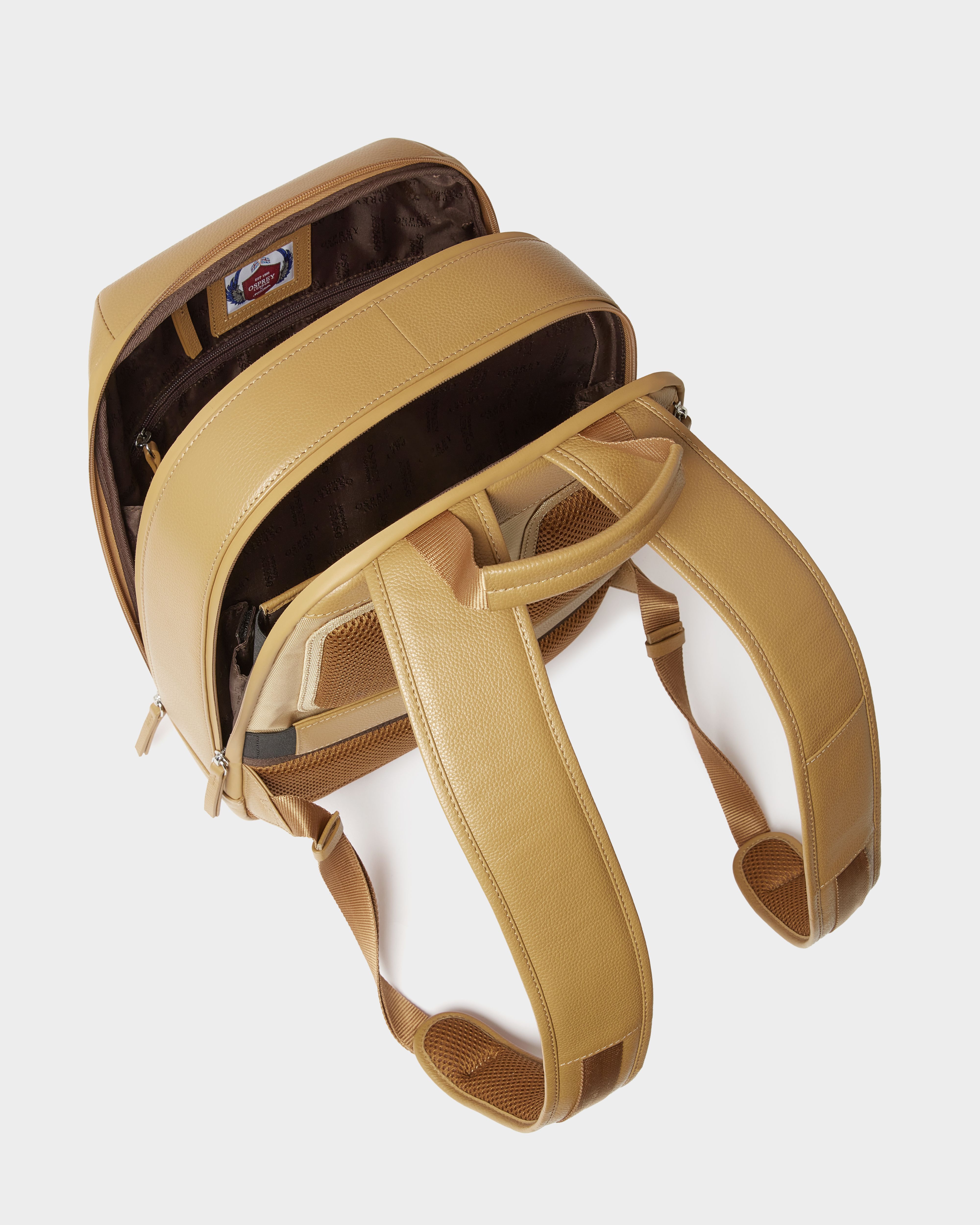Image number 4 of The Venture Leather Backpack in Tan