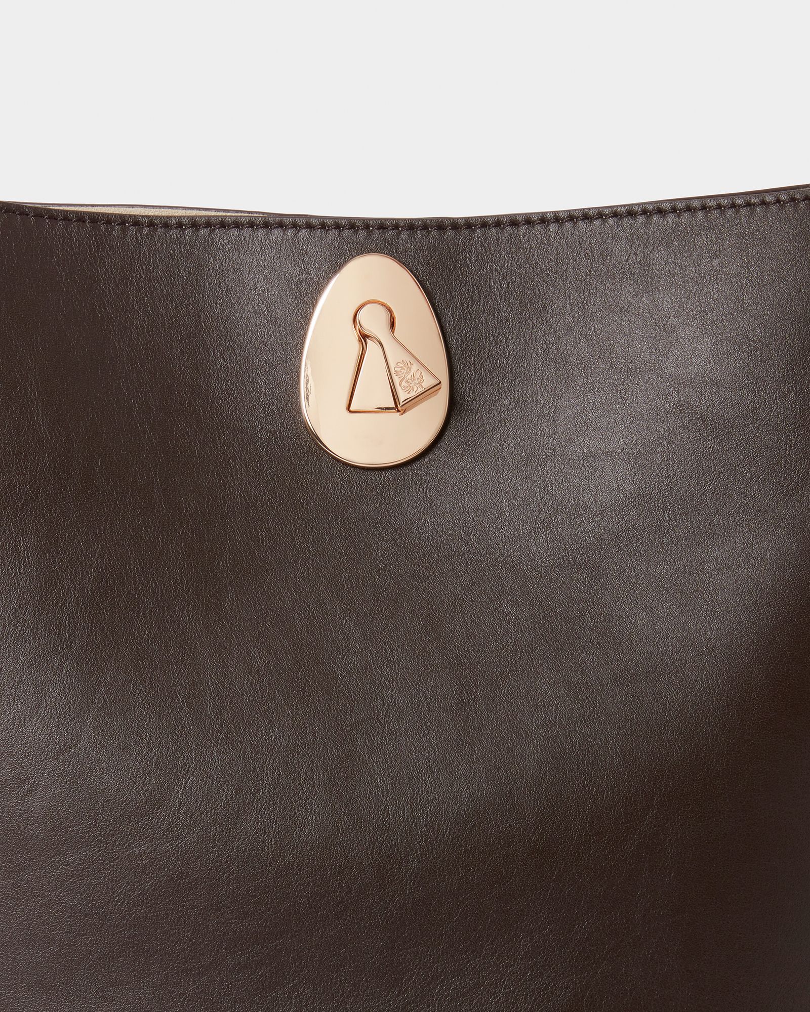 Image number 6 of The Ravello Bucket Bag in Chocolate