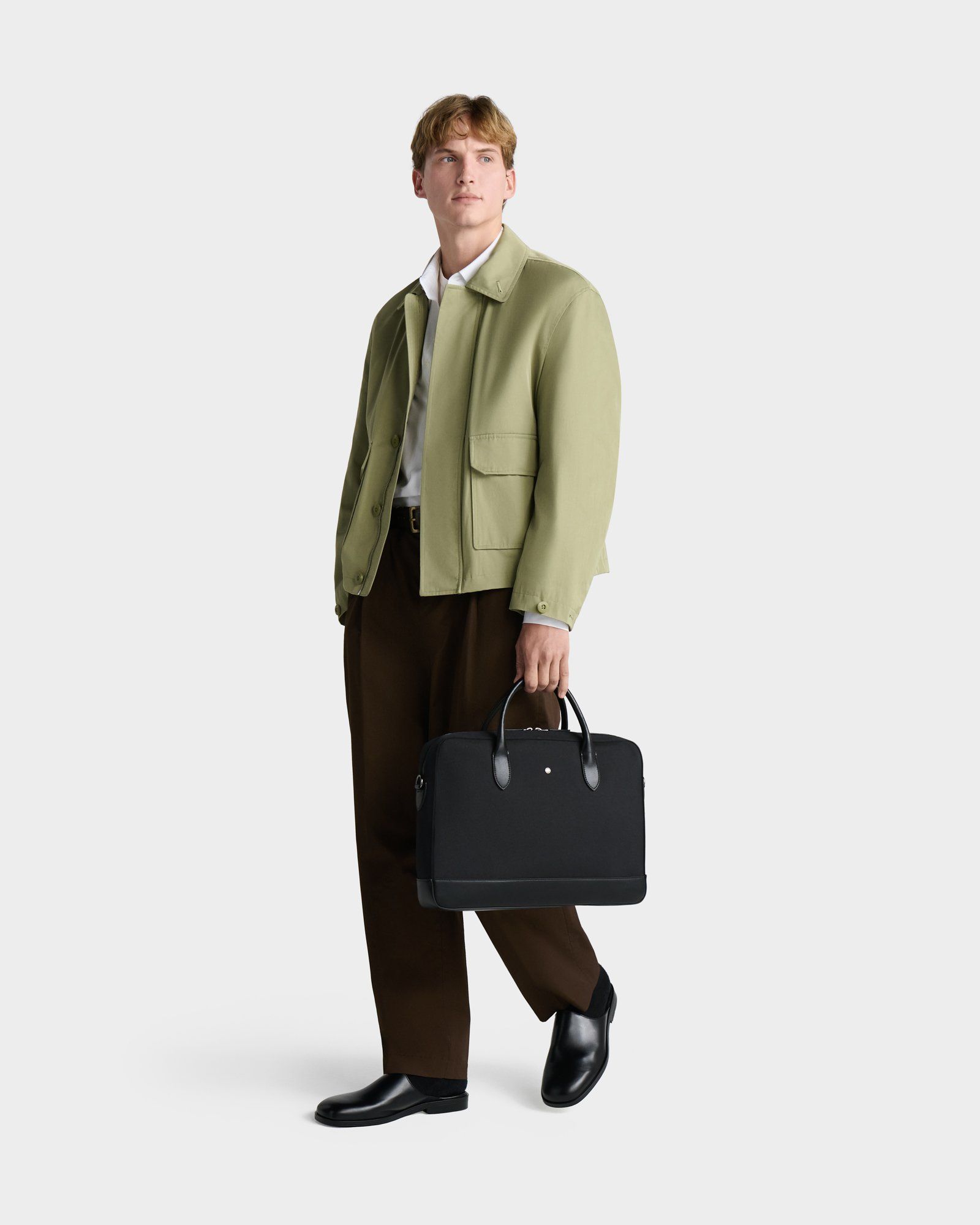 The Ballistic Nylon Laptop Bag in Black