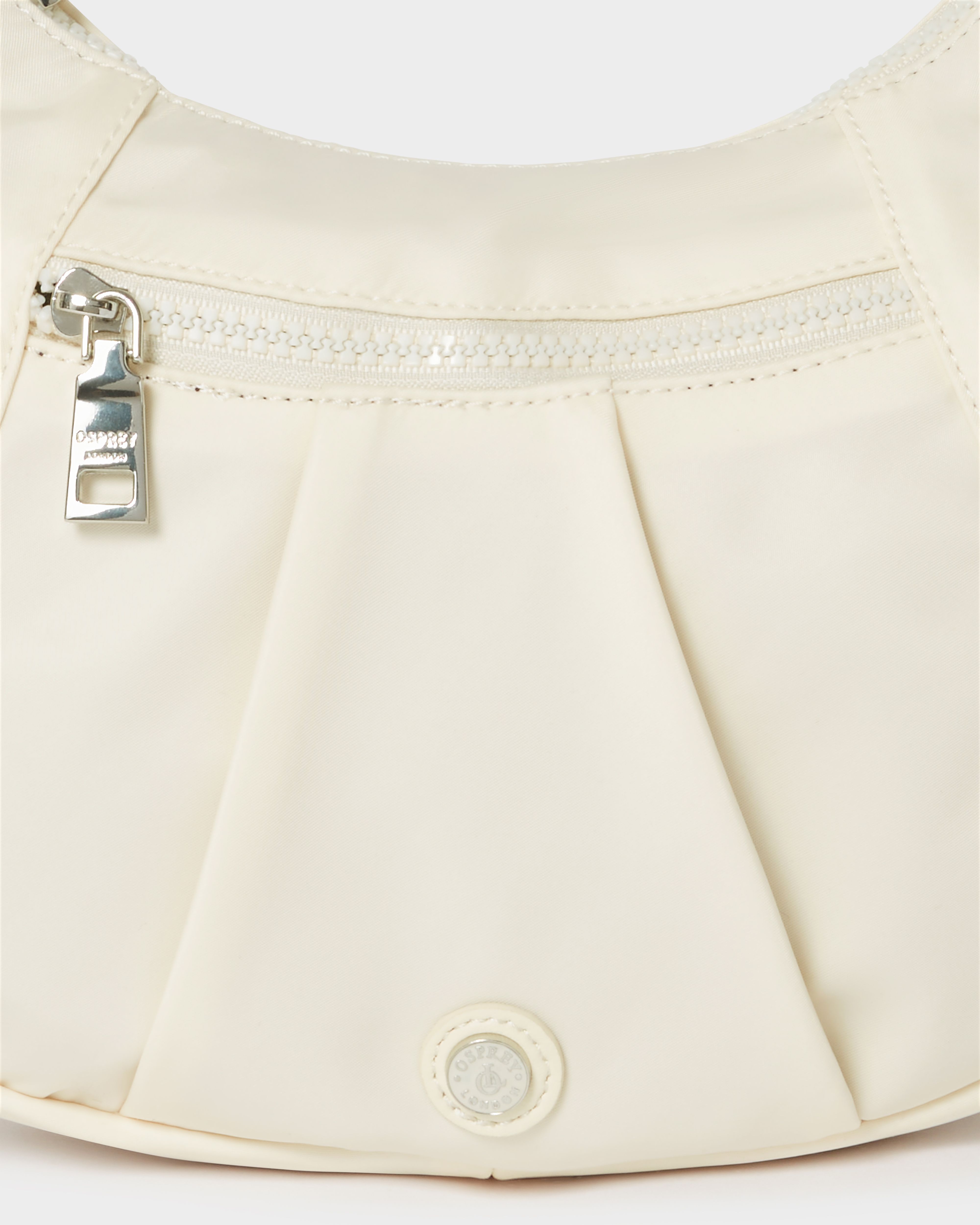 Image number 5 of The Fusion Nylon Small Crescent Bag in Cream