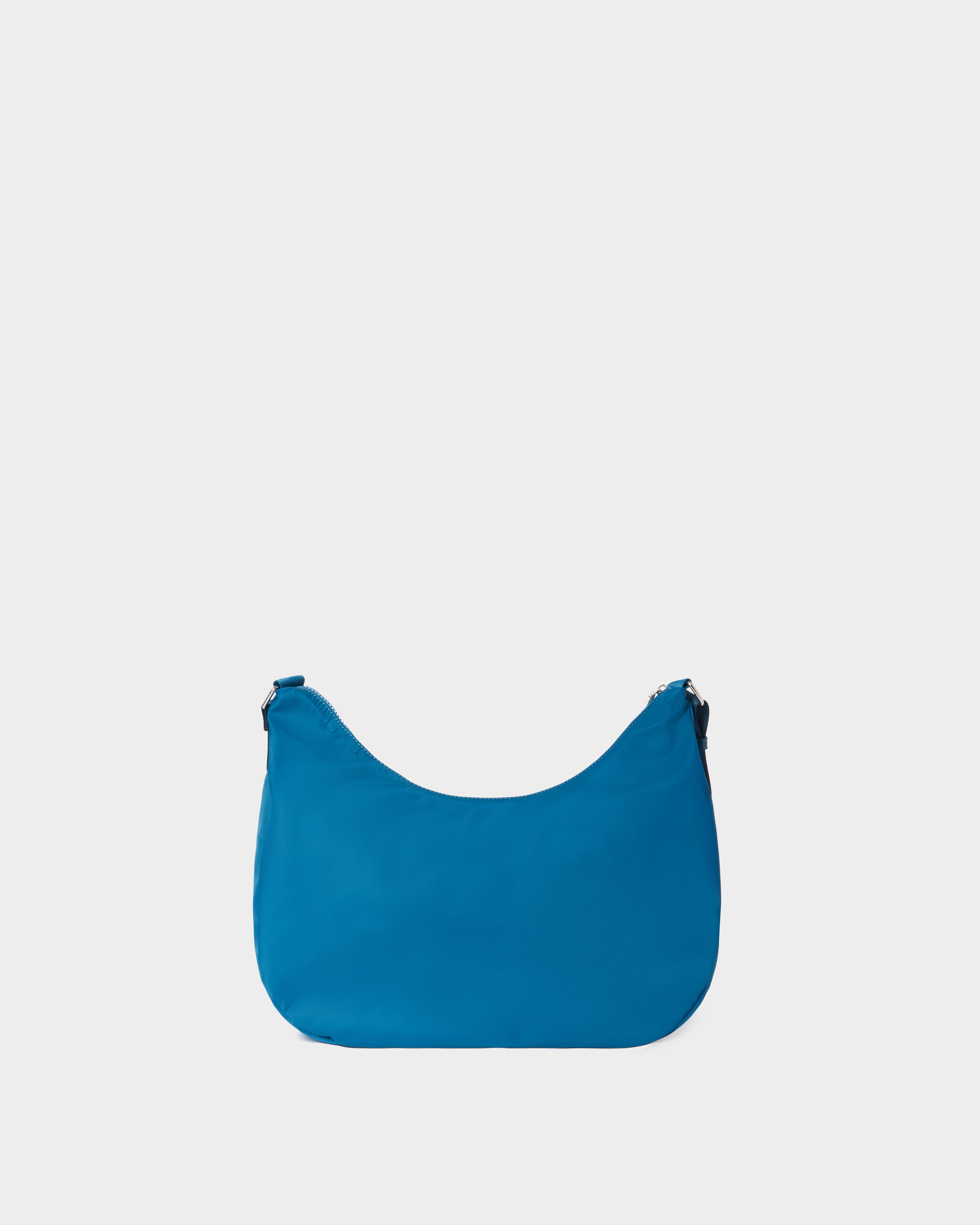 Image number 4 of The Fusion Nylon Medium Crescent Bag in Petrol