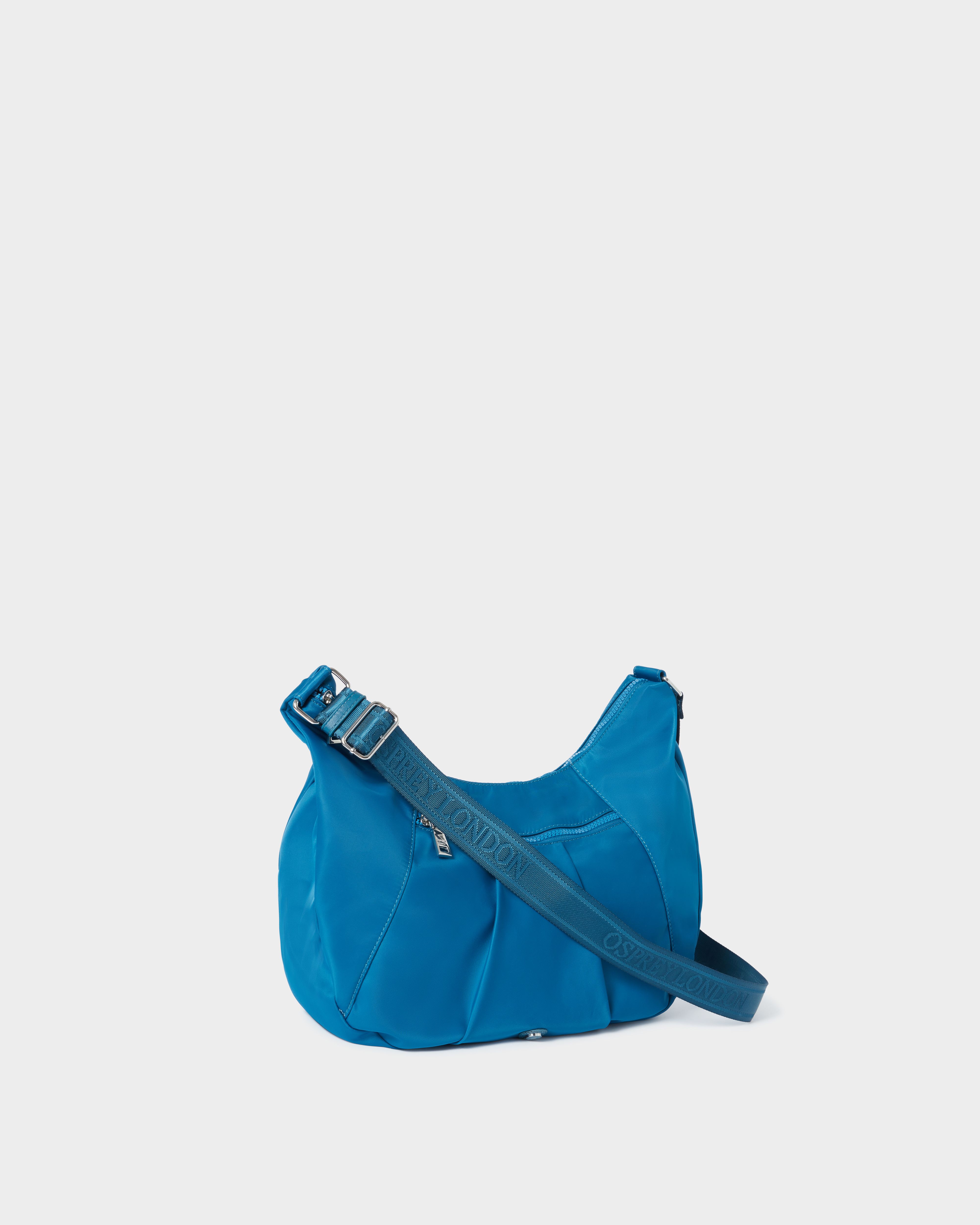 Image number 2 of The Fusion Nylon Medium Crescent Bag in Petrol